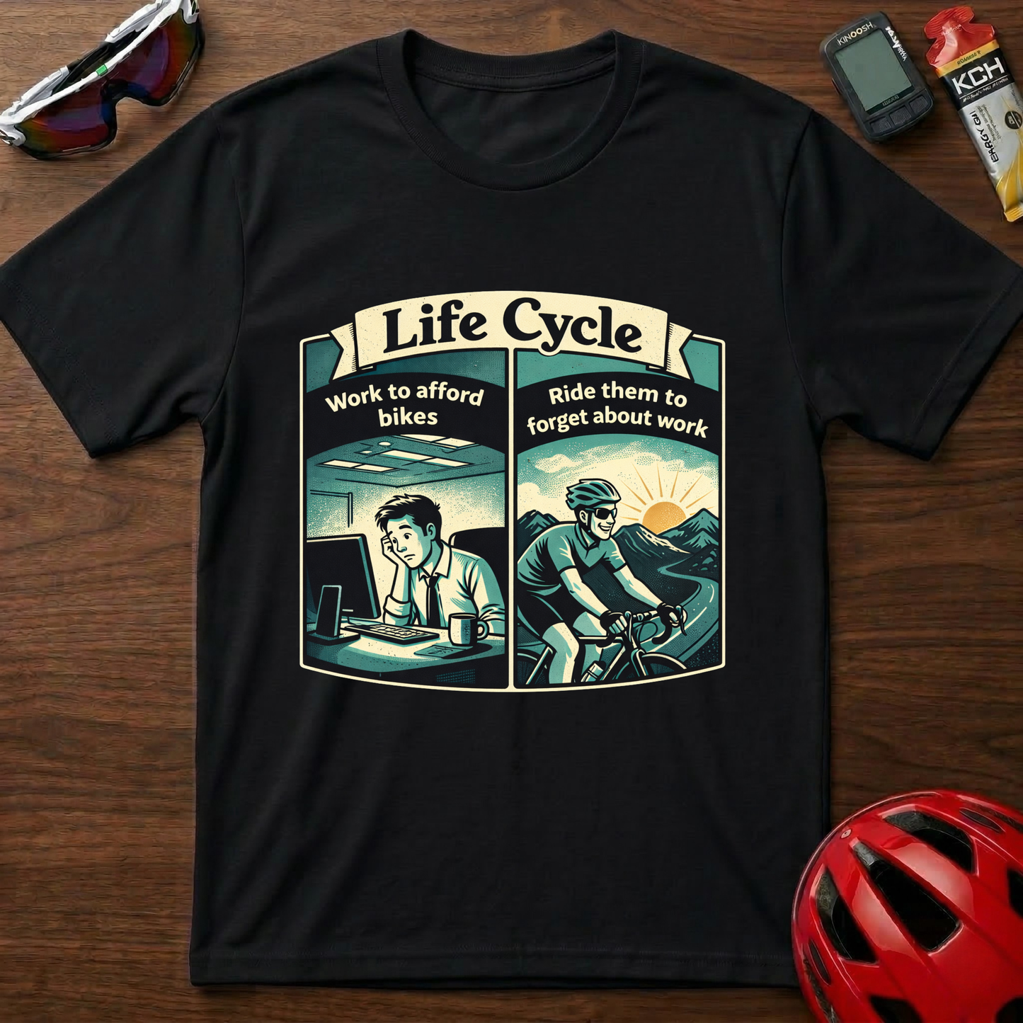 Life Cycle Cycling T-Shirt