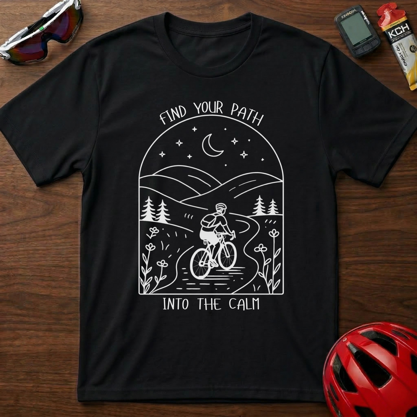 Find Your Path Into The Calm Cycling  T-Shirt