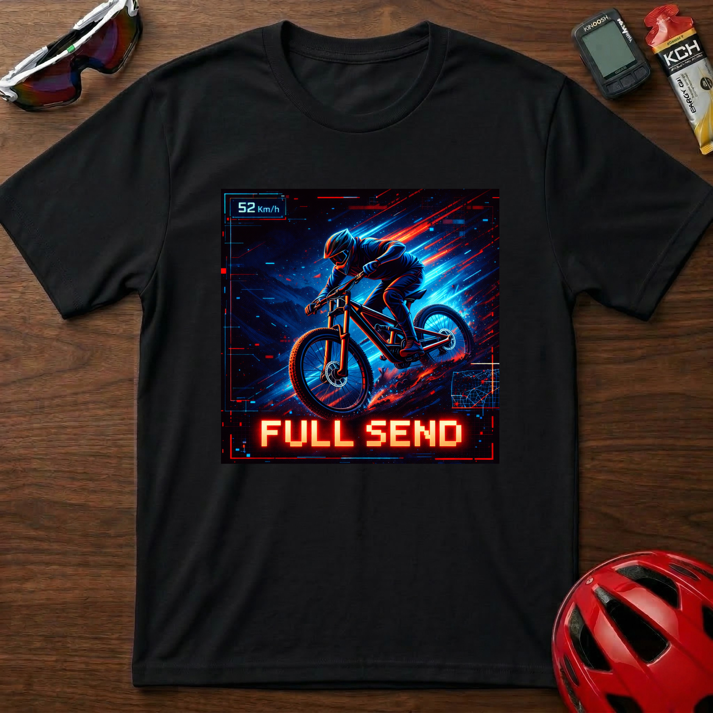 Full Send Downhill MTB Cycling  T-Shirt