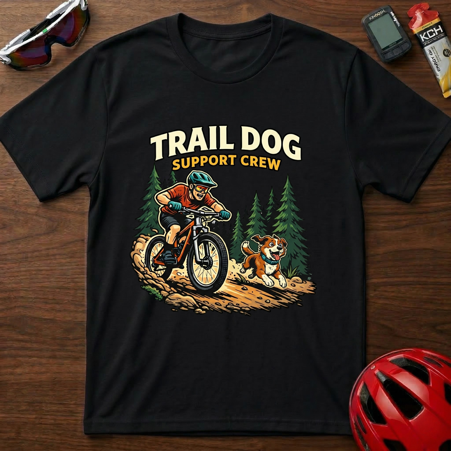 Trail Dog Support Crew Cycling  T-Shirt