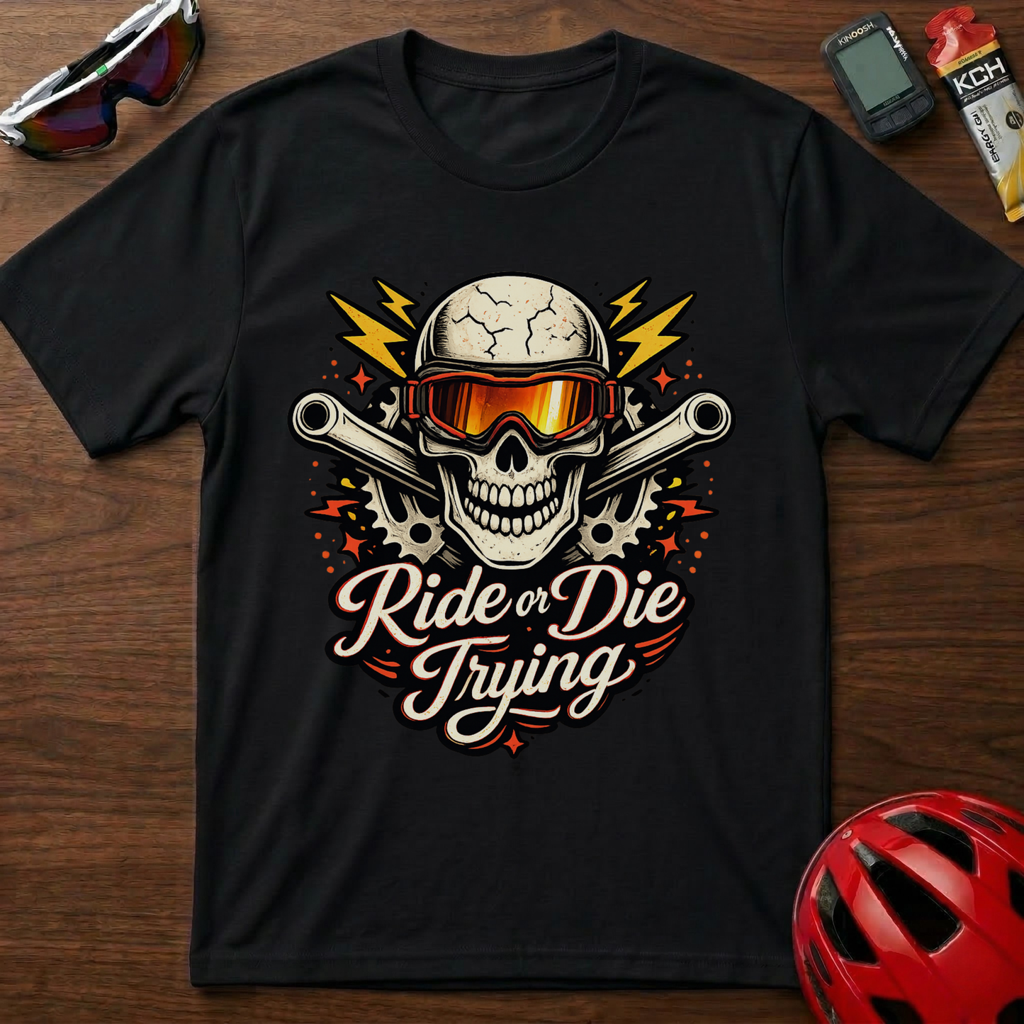 Ride Or Die Trying Downhill MTB Cycling  T-Shirt