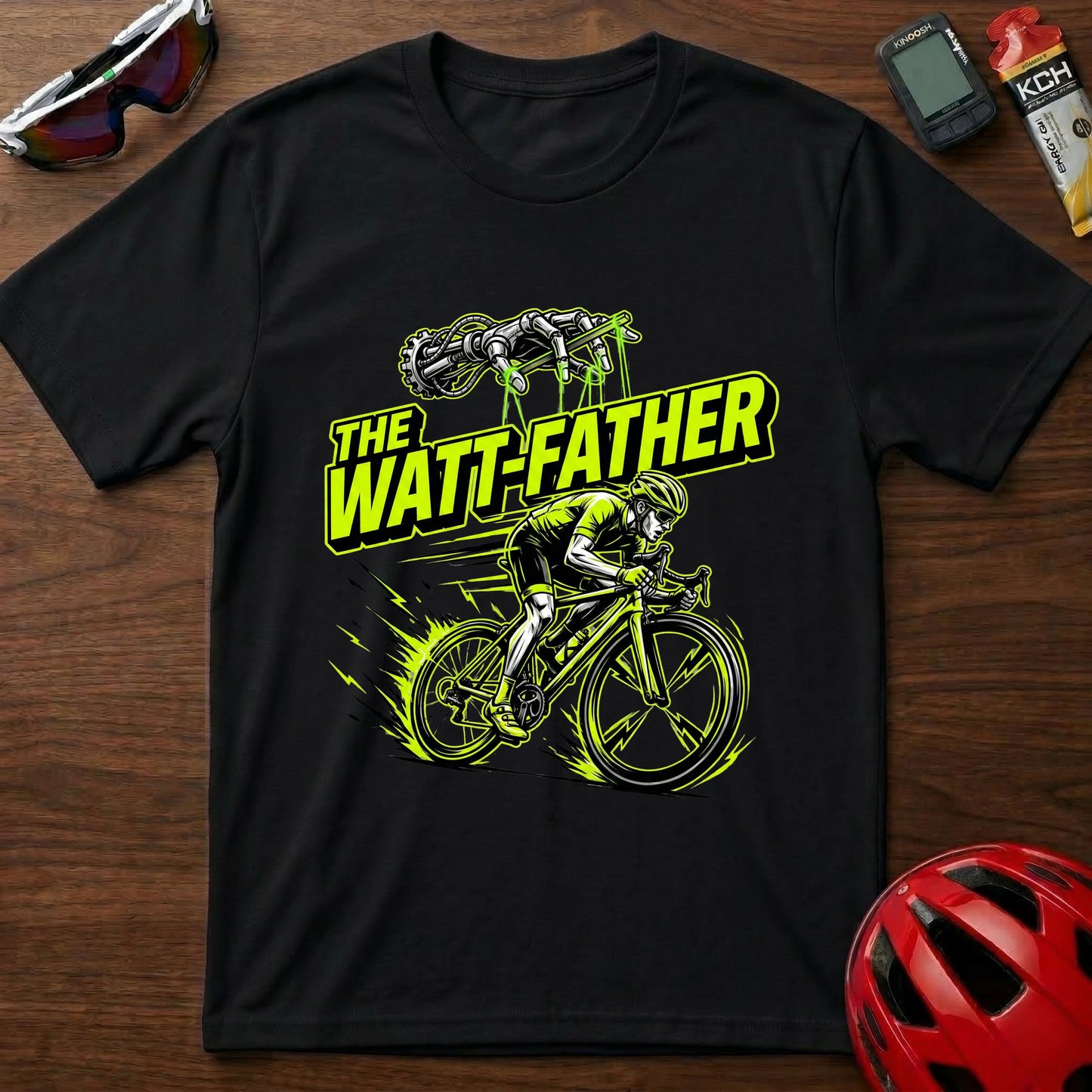 The Watt Father Cycling  T-Shirt