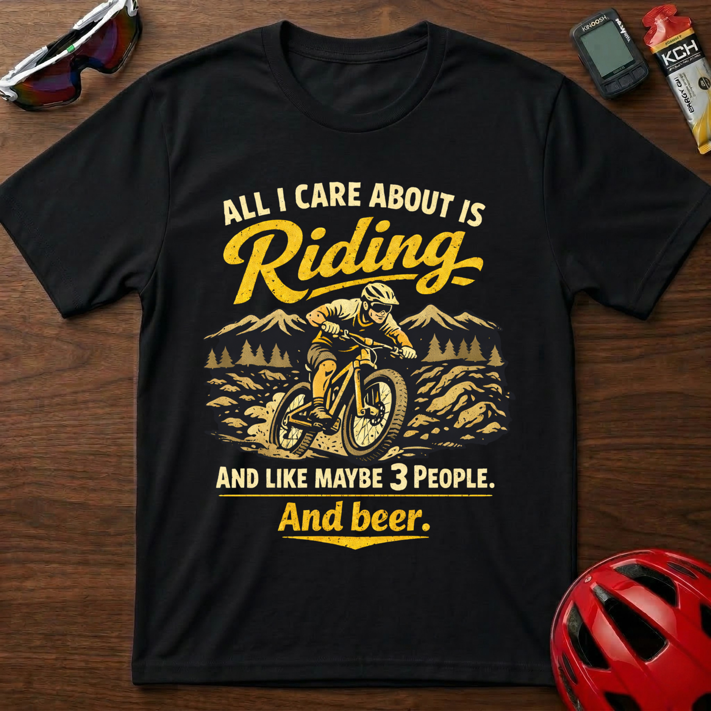 All I Care About Is Riding MTB Cycling  T-Shirt