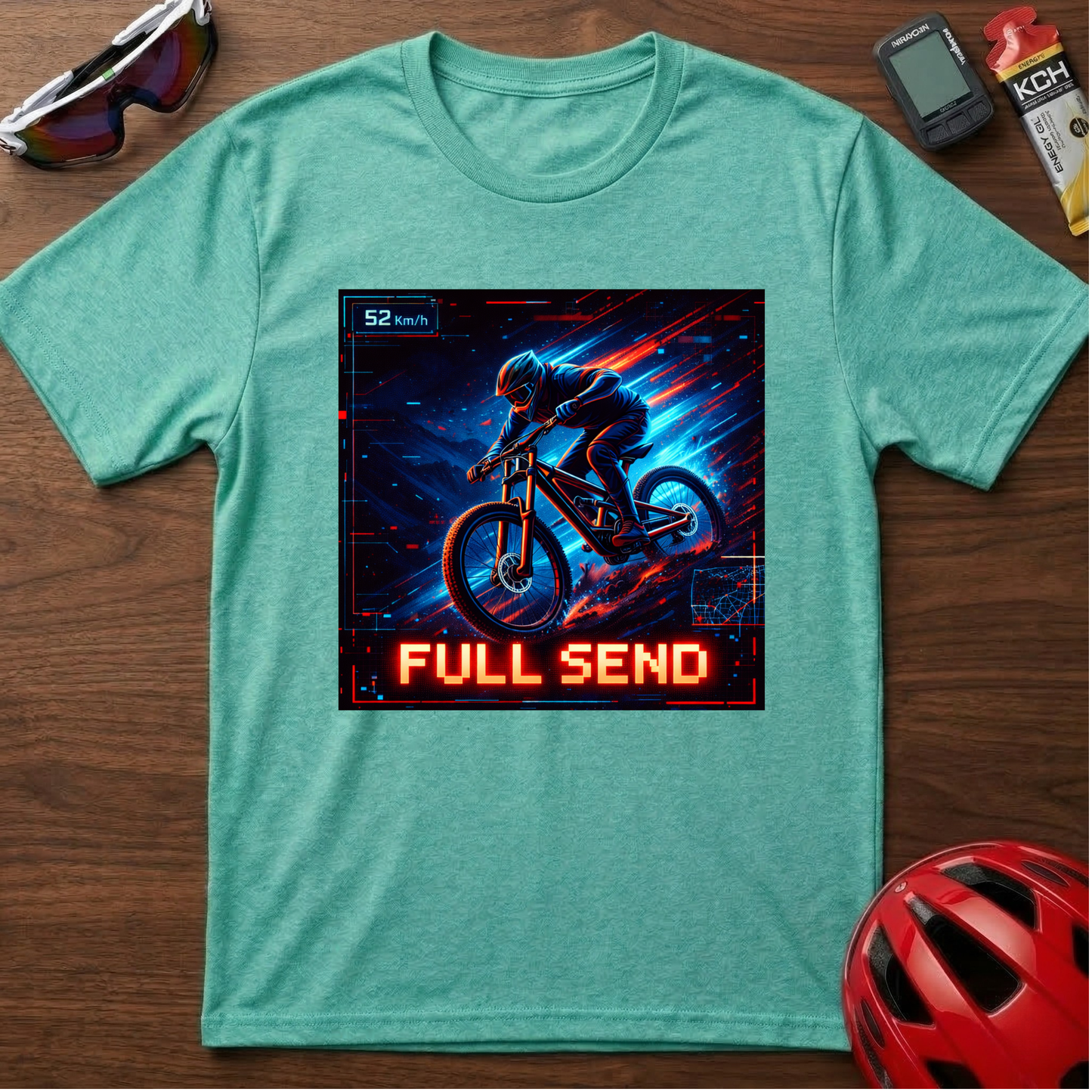 Full Send Downhill MTB Cycling  T-Shirt