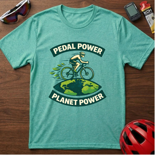 Pedal Power Planet Power Cycling T-Shirt