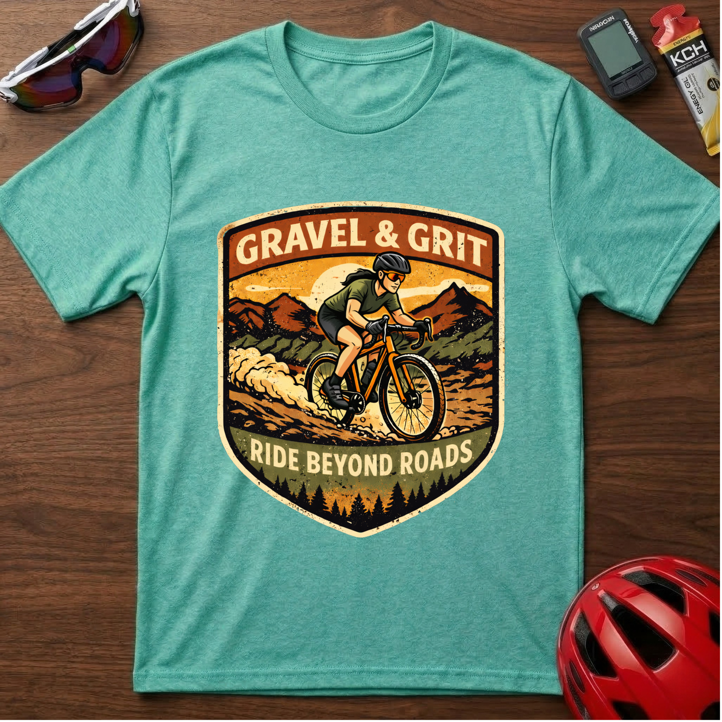 Gravel & Grit Girl Cycling  T-Shirt