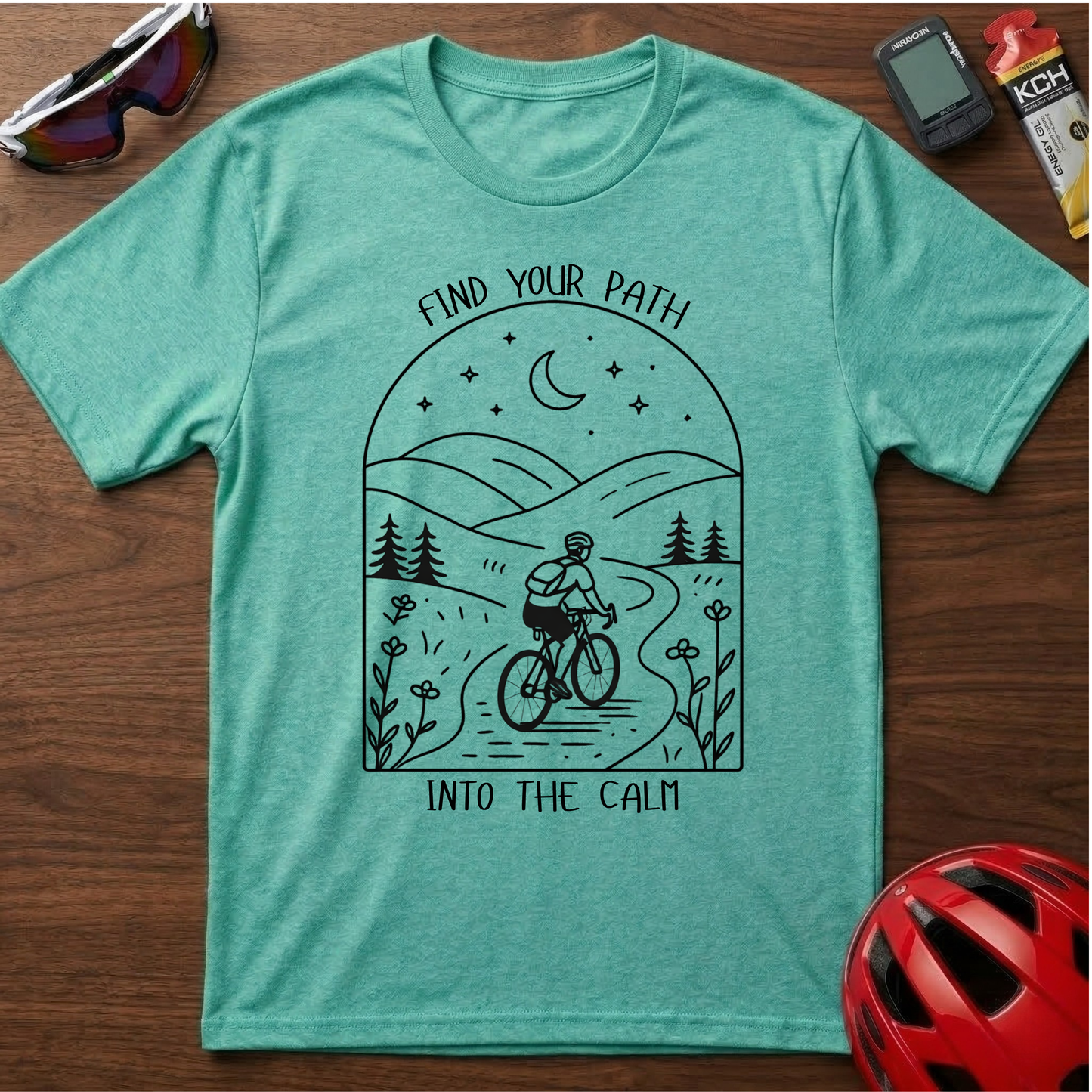 Find Your Path Into The Calm Cycling  T-Shirt