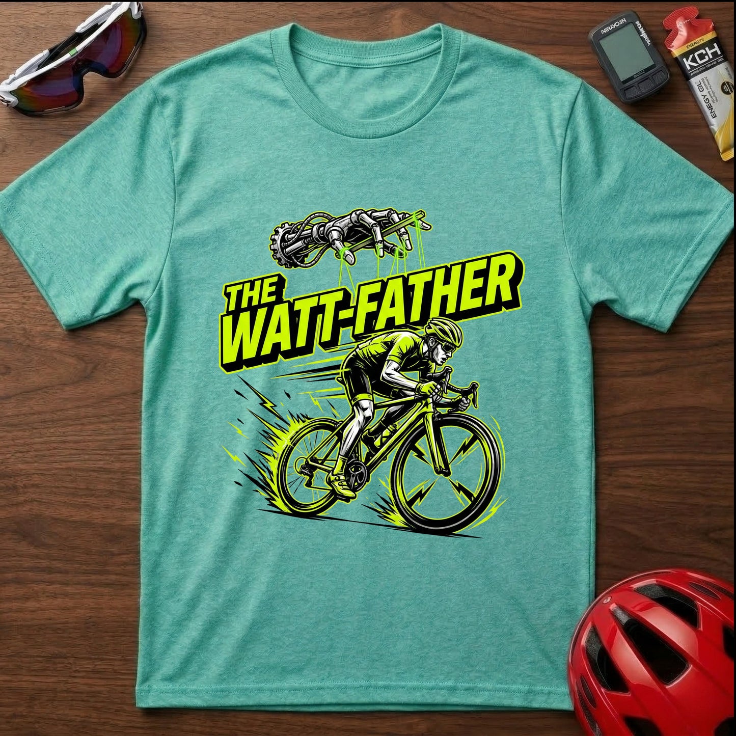 The Watt Father Cycling  T-Shirt