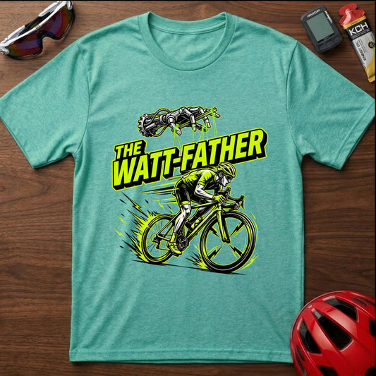 The Watt Father Cycling  T-Shirt