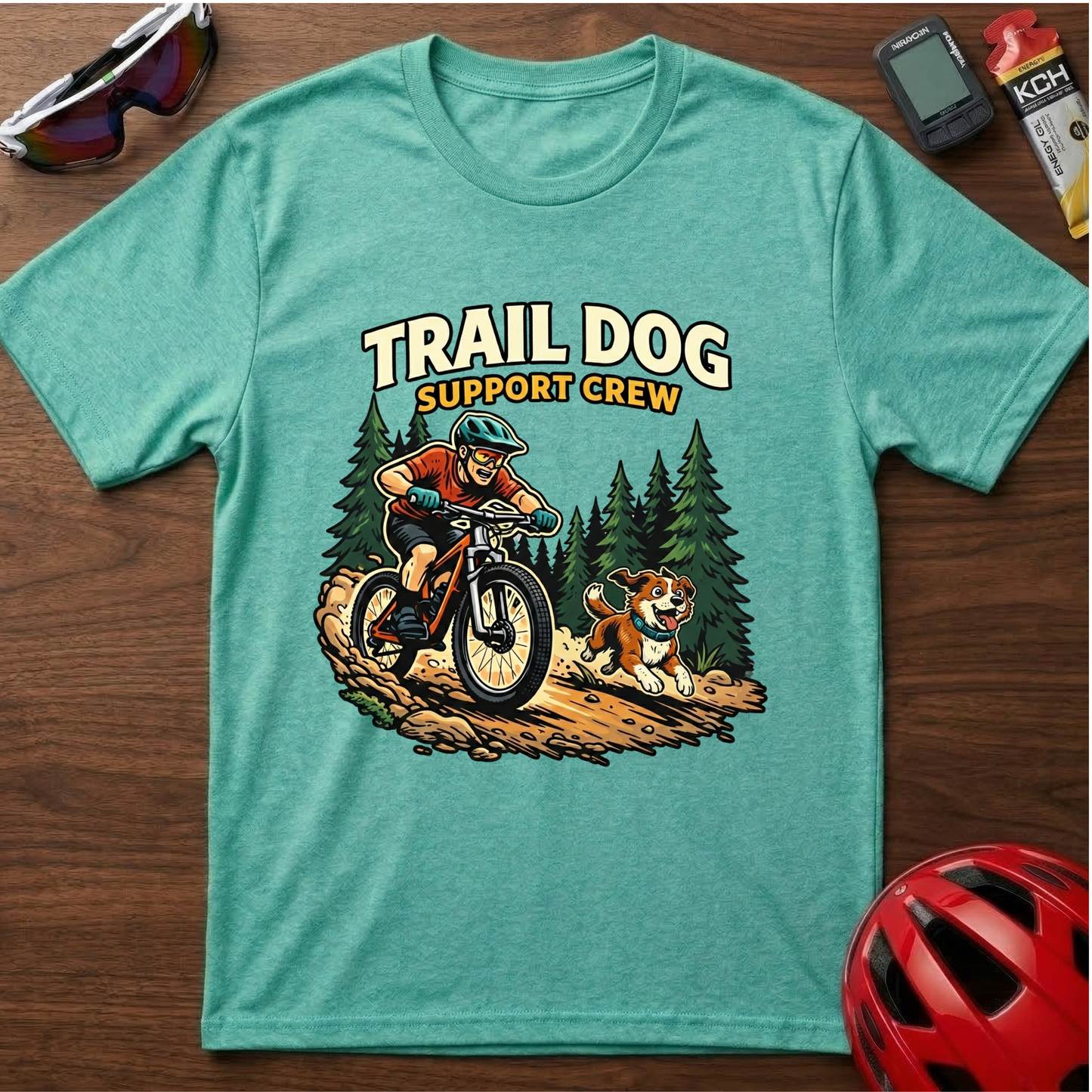 Trail Dog Support Crew Cycling  T-Shirt