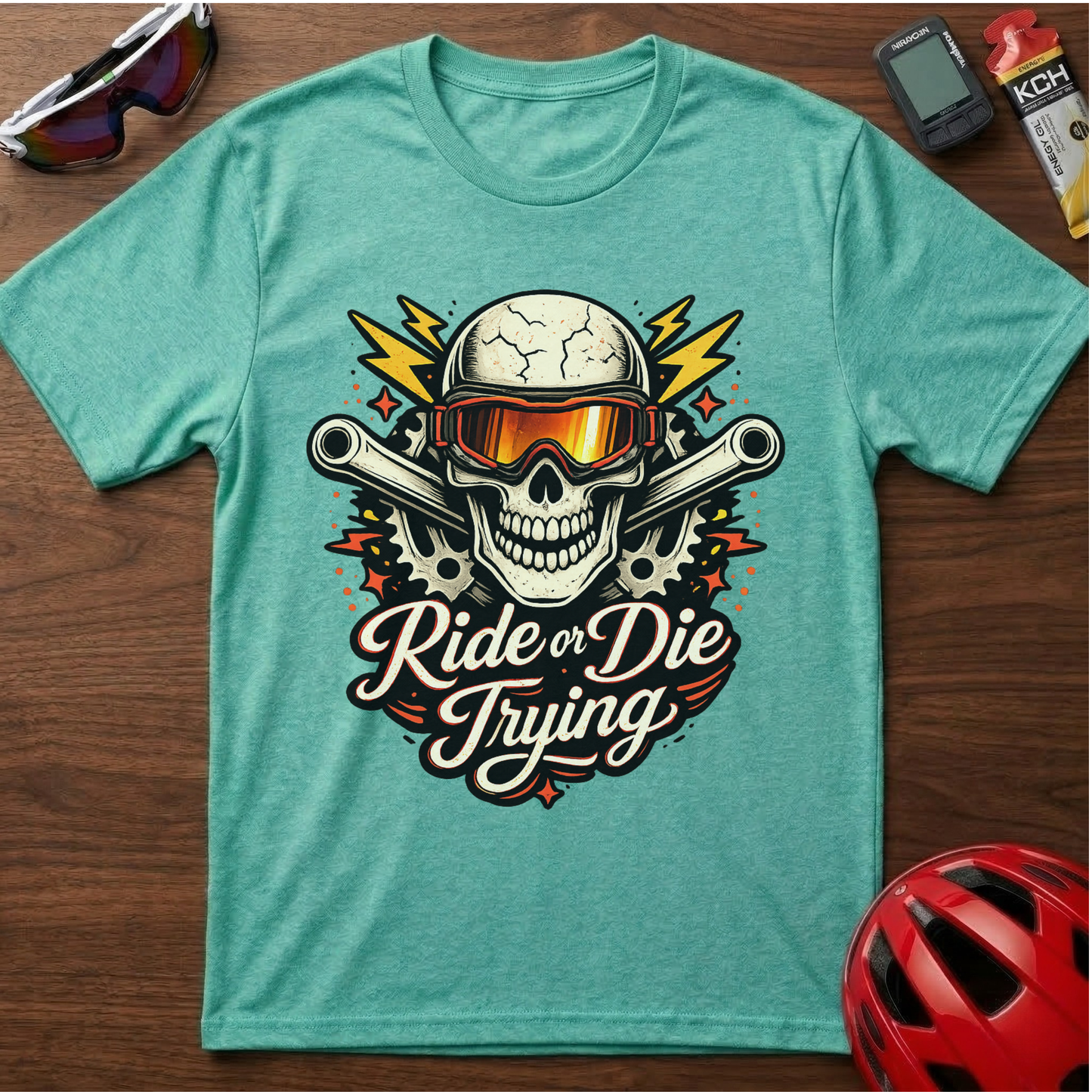 Ride Or Die Trying Downhill MTB Cycling  T-Shirt