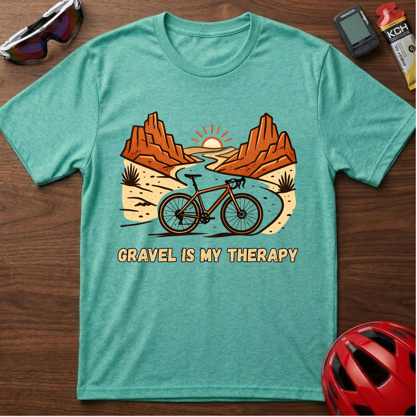 Gravel Is My Therapy Cycling T-Shirt