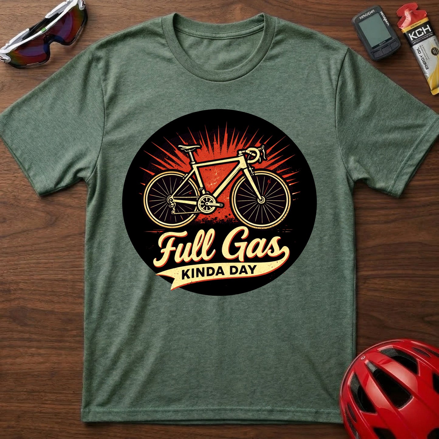 Full Gas Kinda Day Cycling  T-Shirt