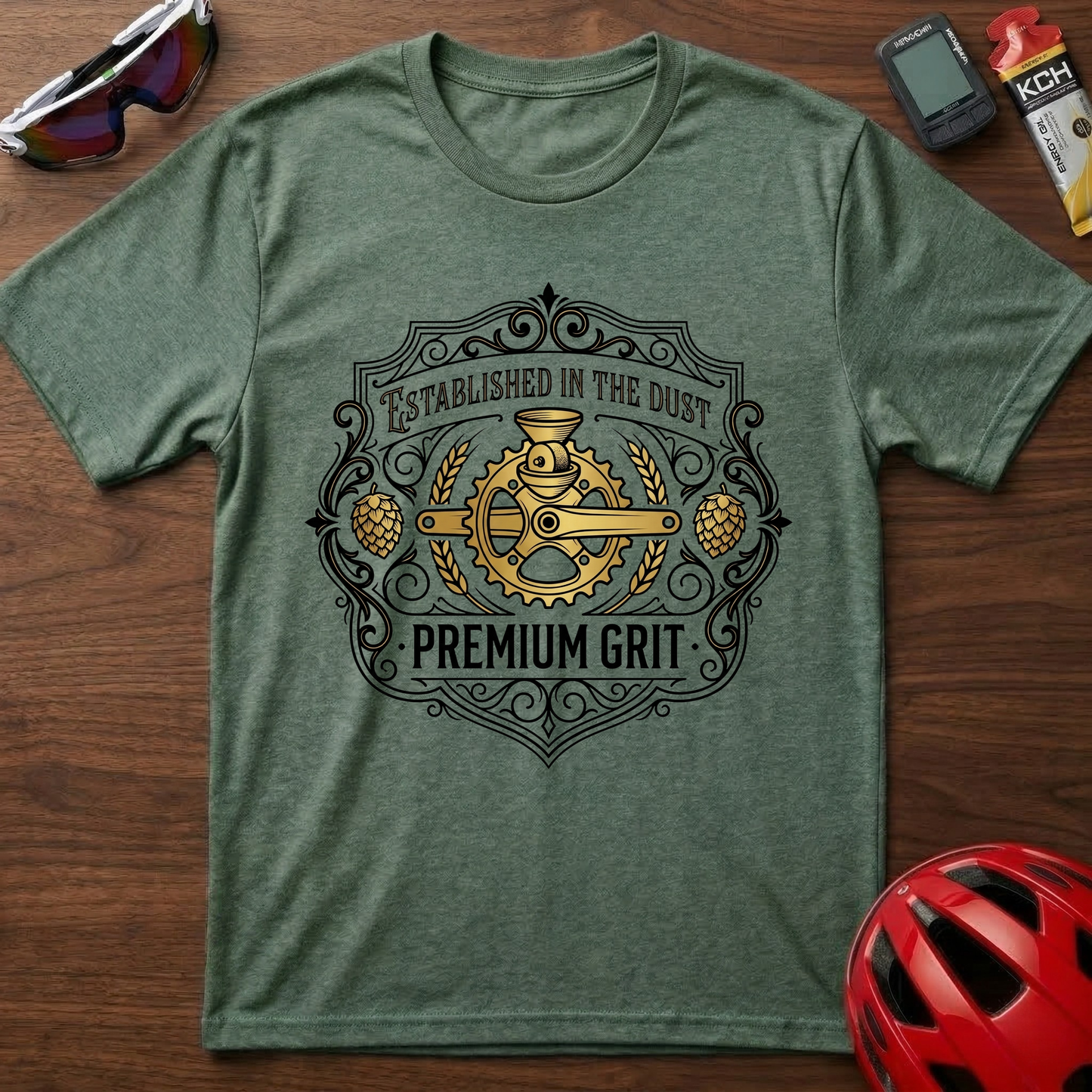 Premium Grit Beer & Cycling T-Shirt