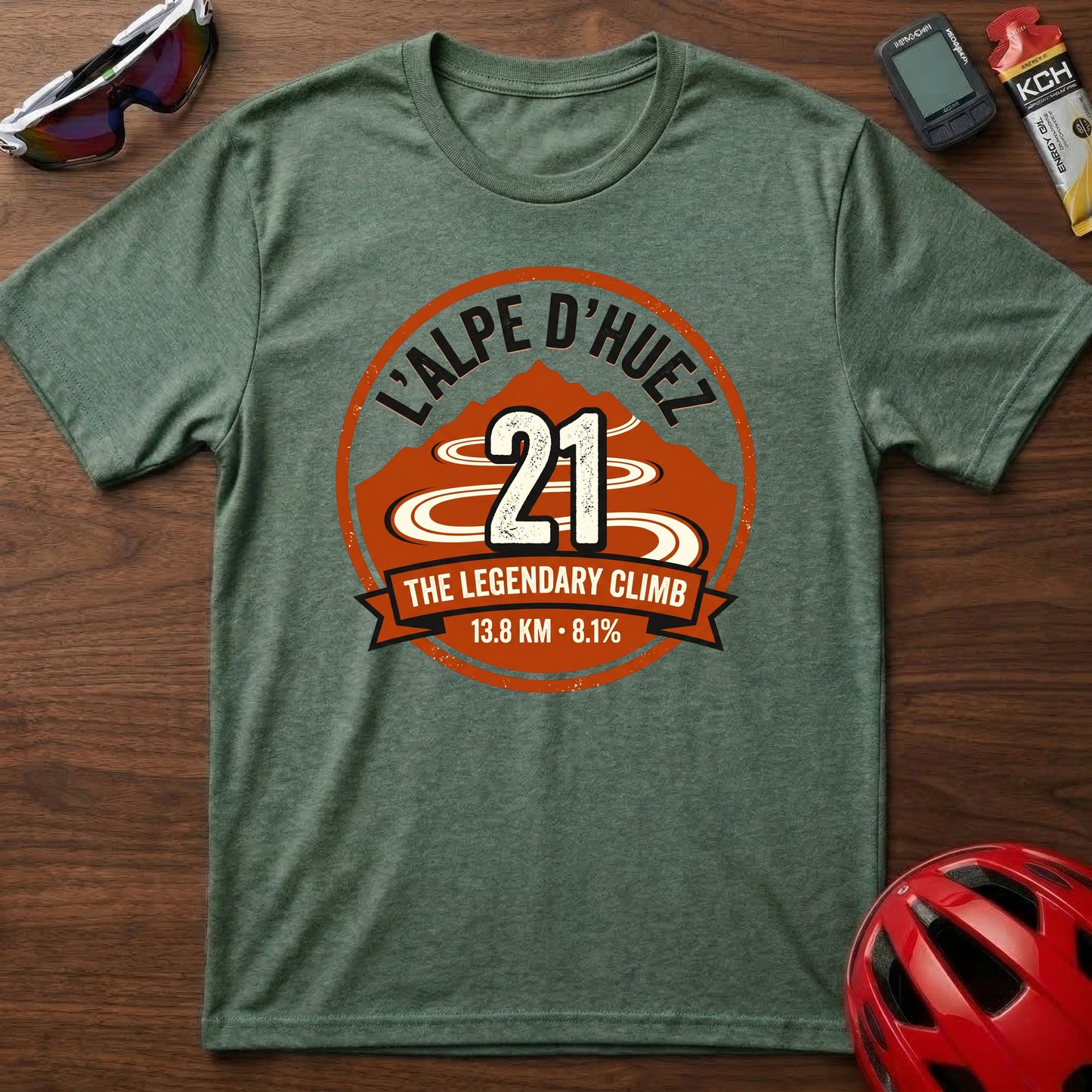 Alpe d'Huez '21' Legendary Climb Cycling T-Shirt