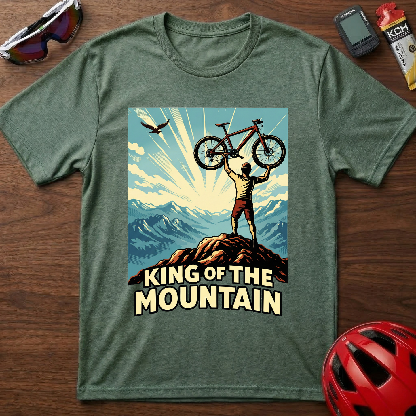 King Of The Mountain Bike Cycling T-Shirt