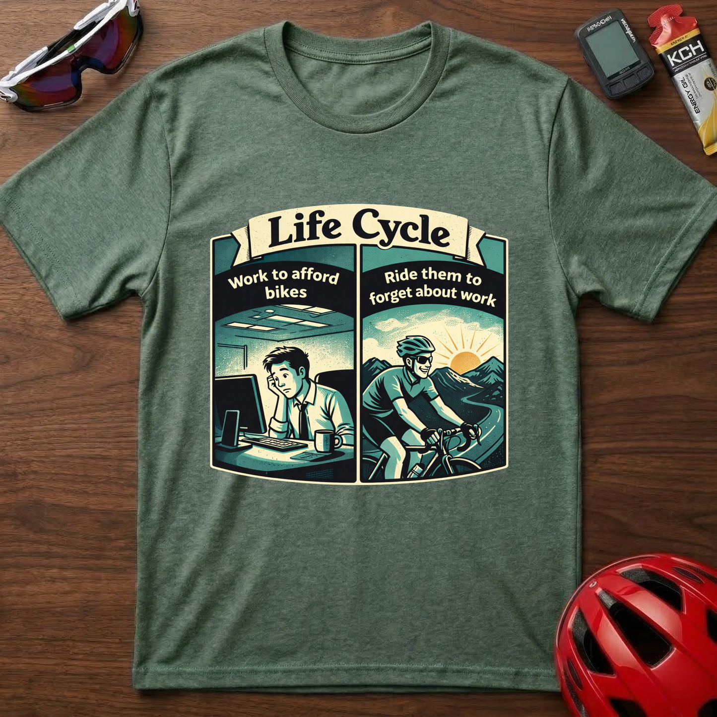 Life Cycle Cycling T-Shirt