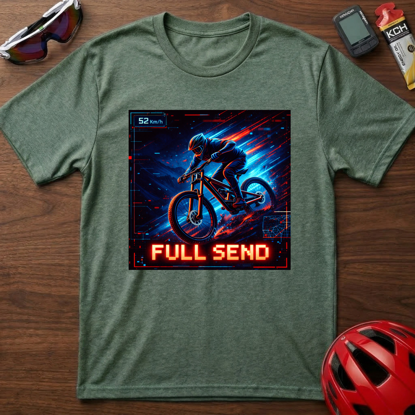 Full Send Downhill MTB Cycling  T-Shirt
