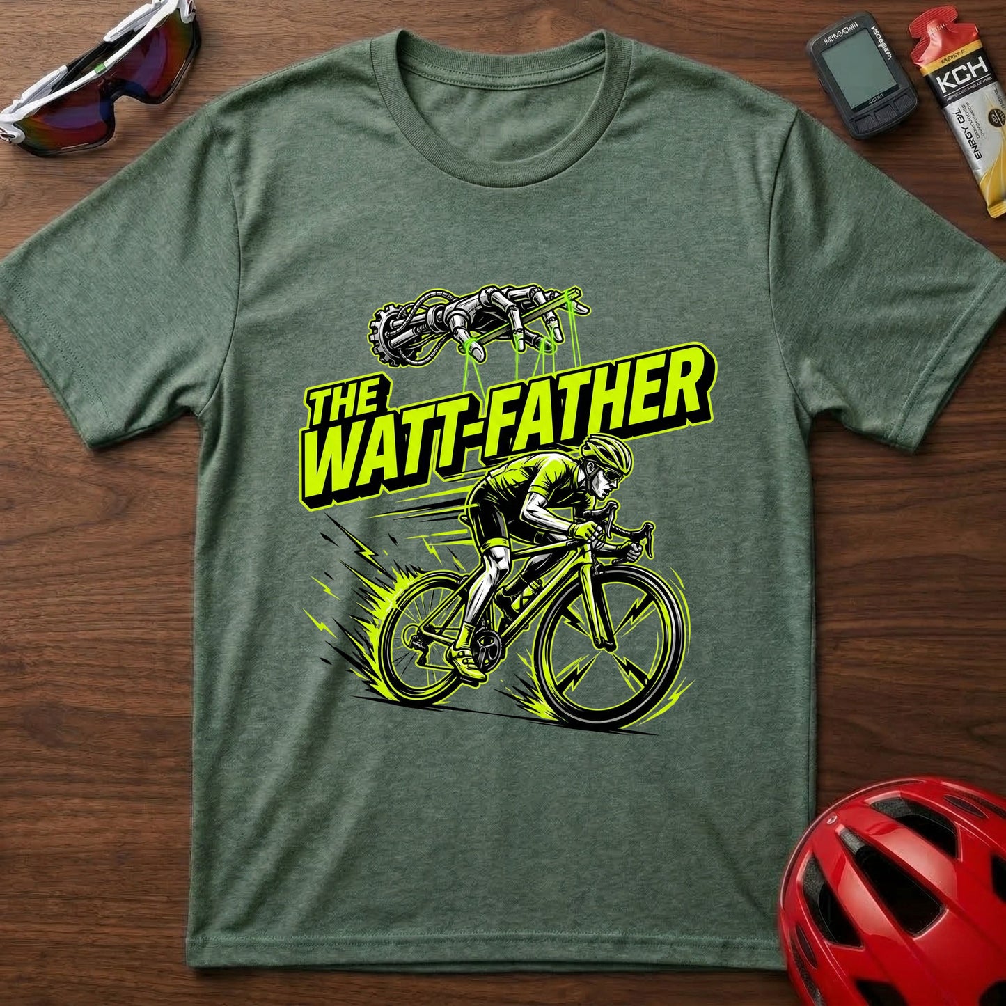 The Watt Father Cycling  T-Shirt