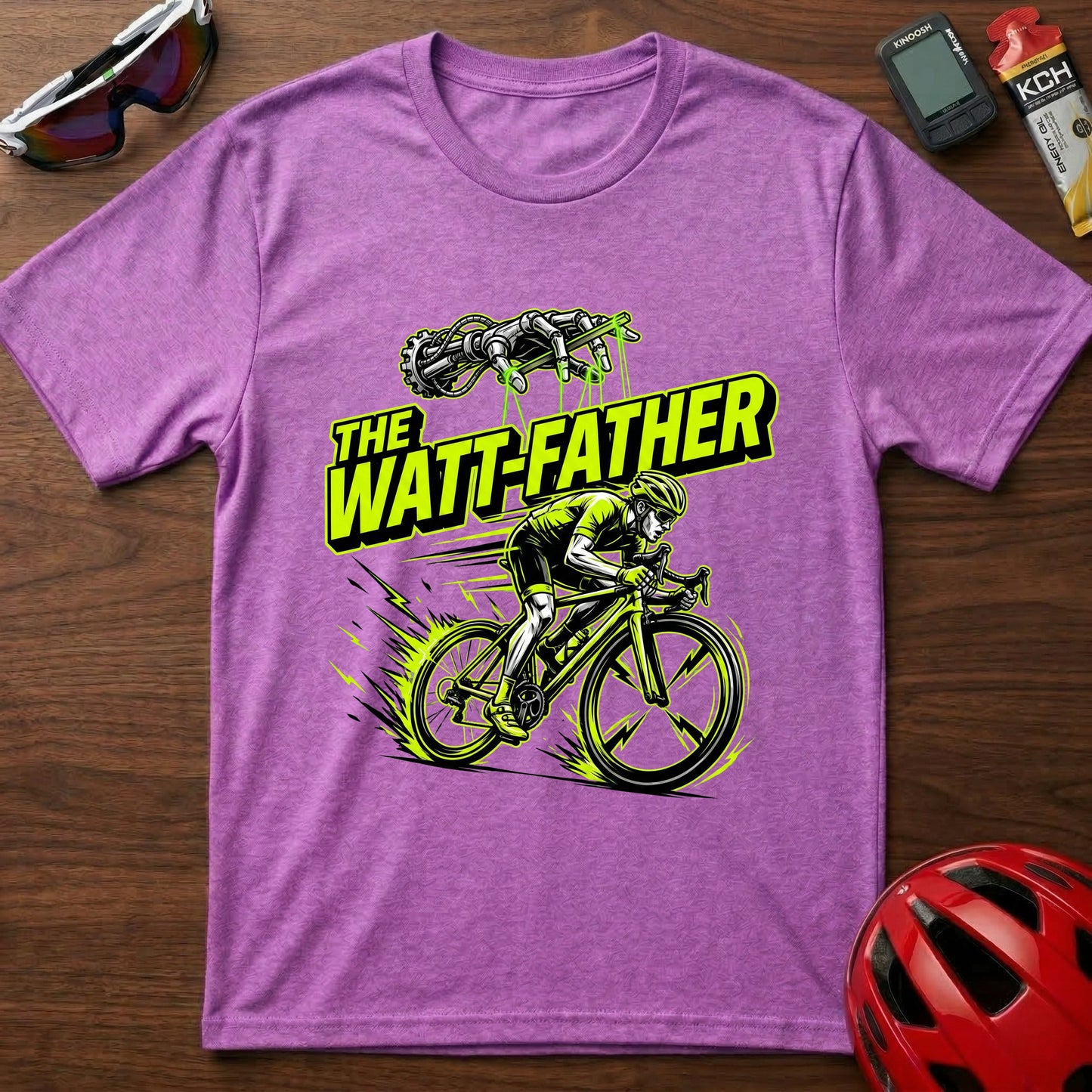 The Watt Father Cycling  T-Shirt
