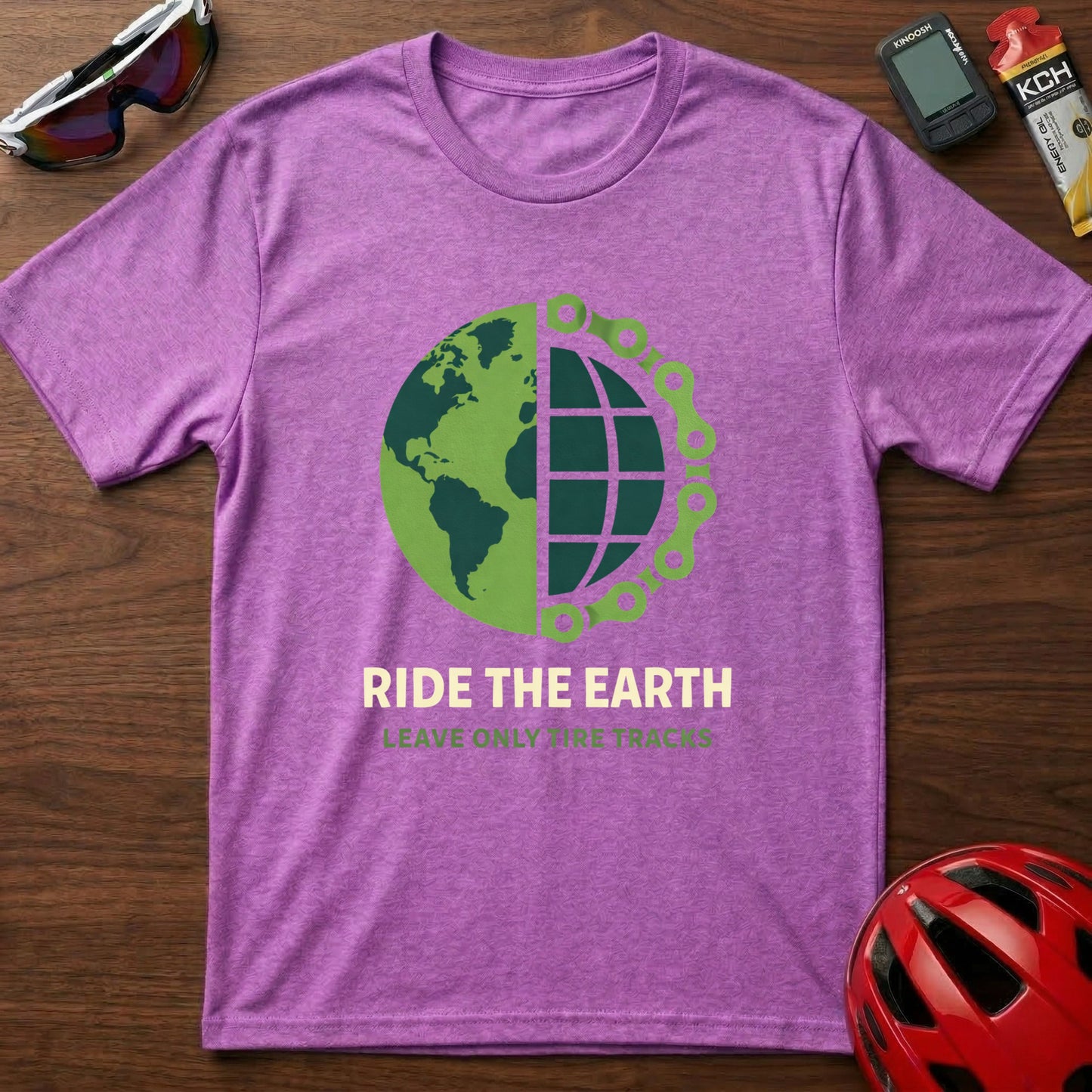Ride The Earth Cycling  T-Shirt