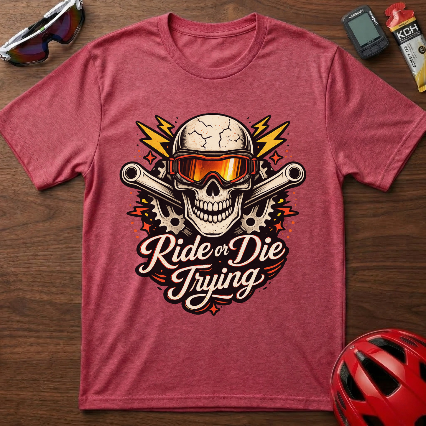 Ride Or Die Trying Downhill MTB Cycling  T-Shirt