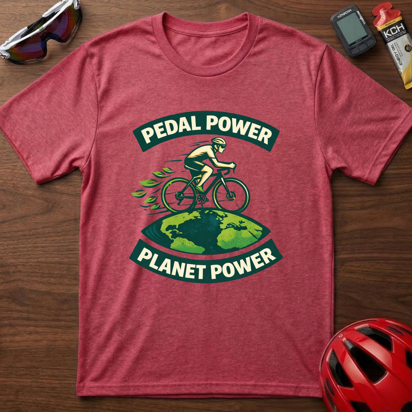 Pedal Power Planet Power Cycling T-Shirt