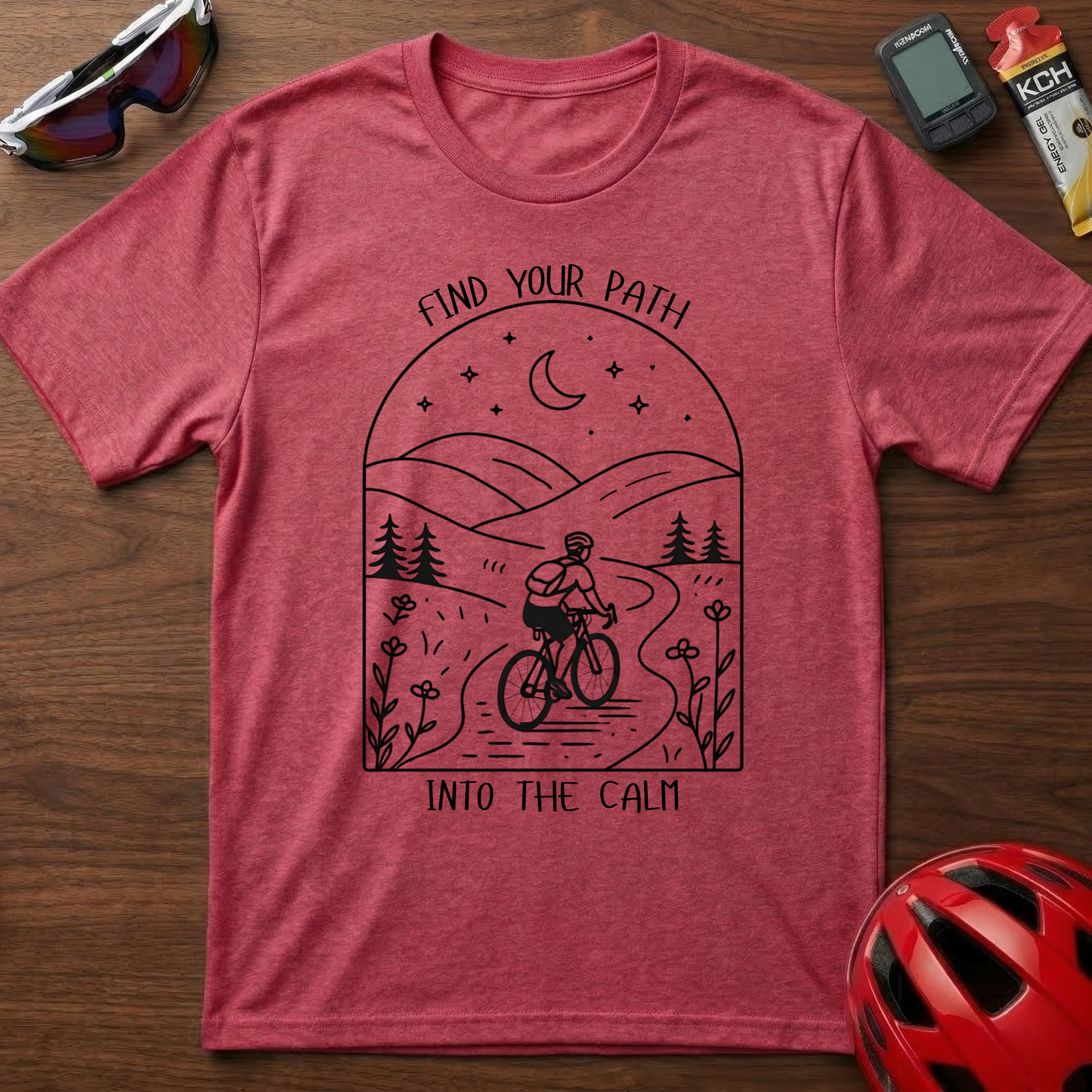 Find Your Path Into The Calm Cycling  T-Shirt