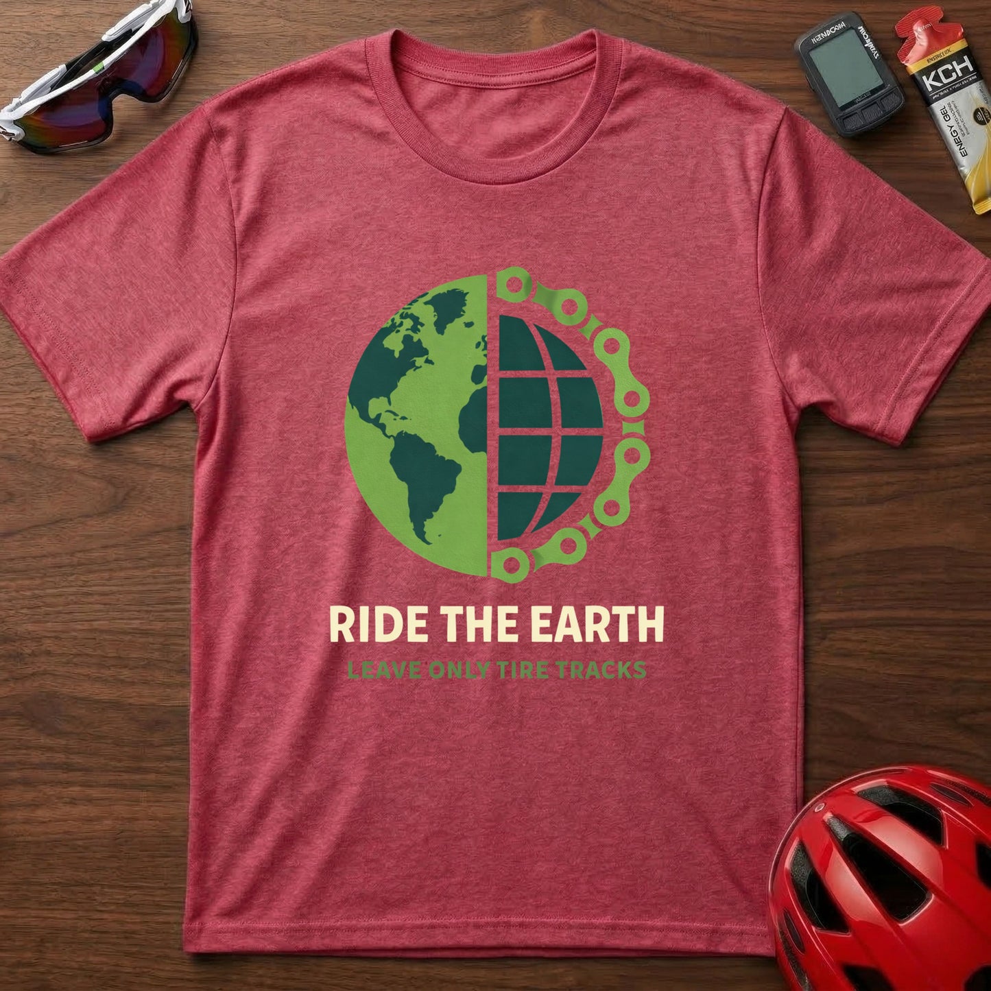 Ride The Earth Cycling  T-Shirt