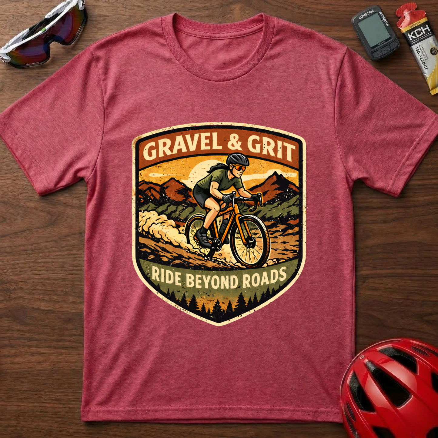 Gravel & Grit Girl Cycling  T-Shirt