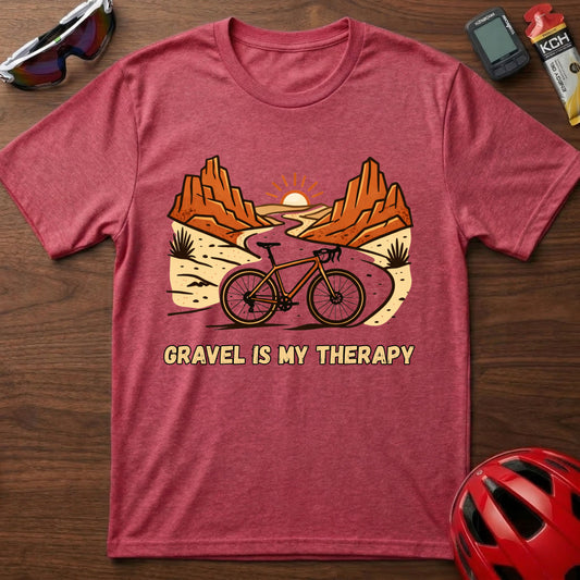 Gravel Is My Therapy Cycling T-Shirt