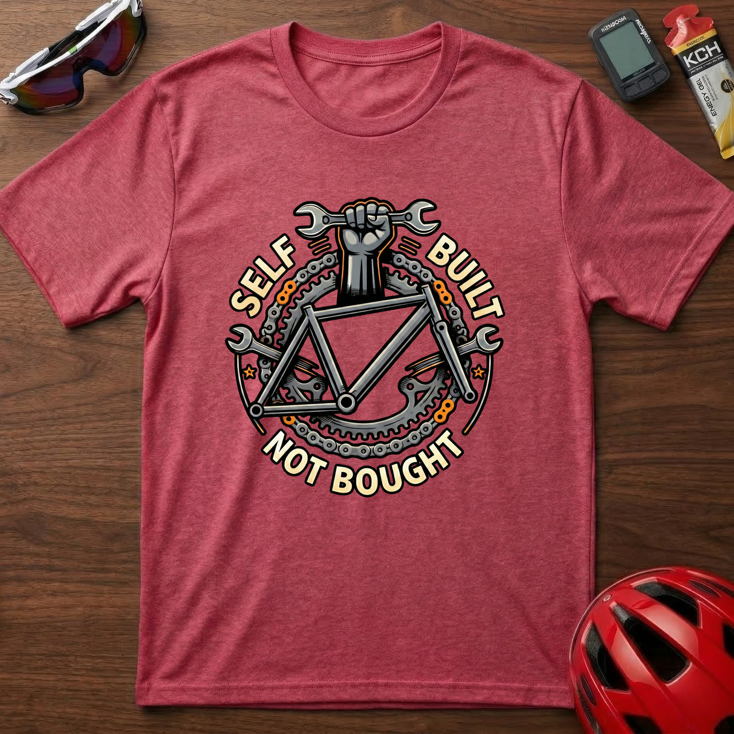 Self Built Not Bought Cycling  T-Shirt