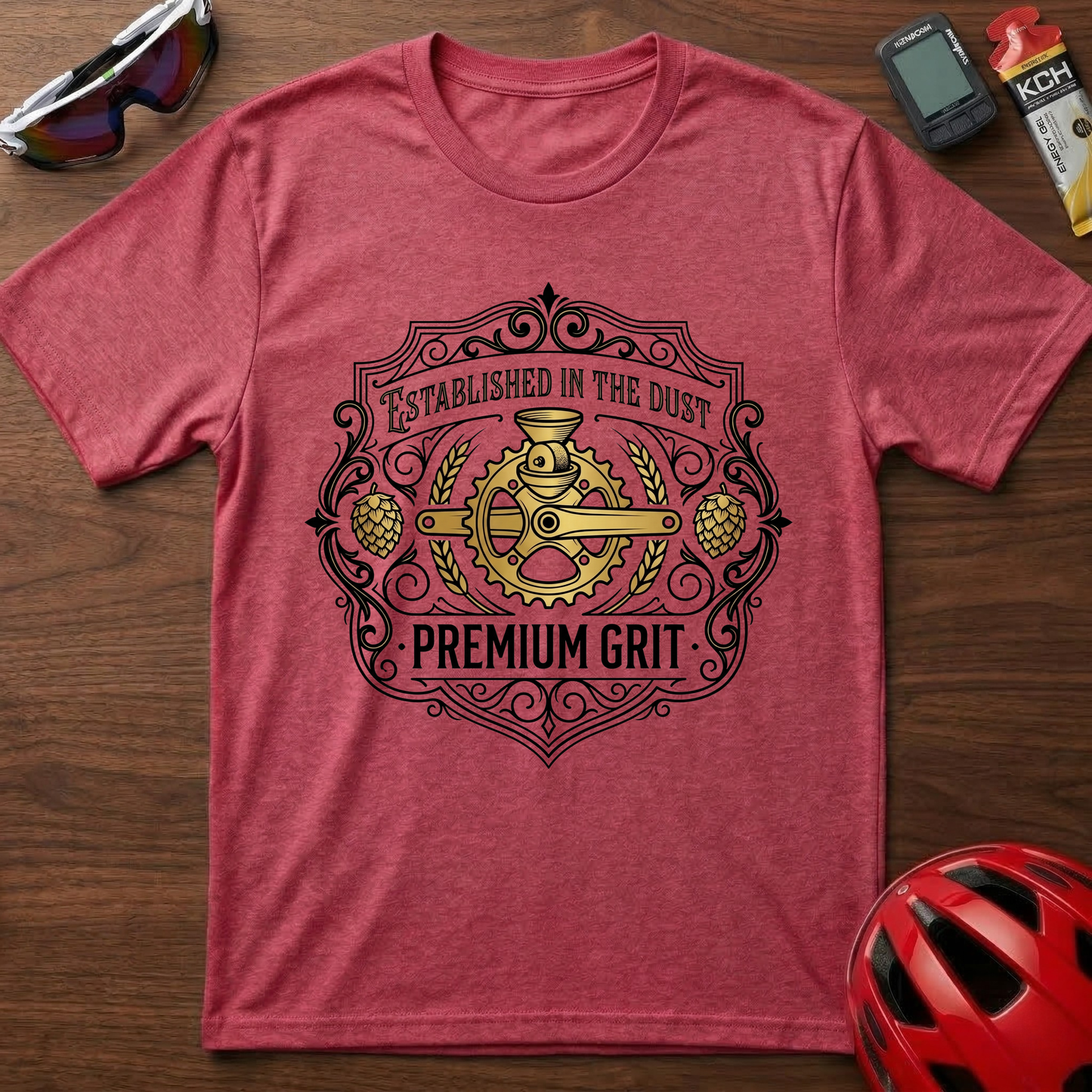 Premium Grit Beer & Cycling T-Shirt