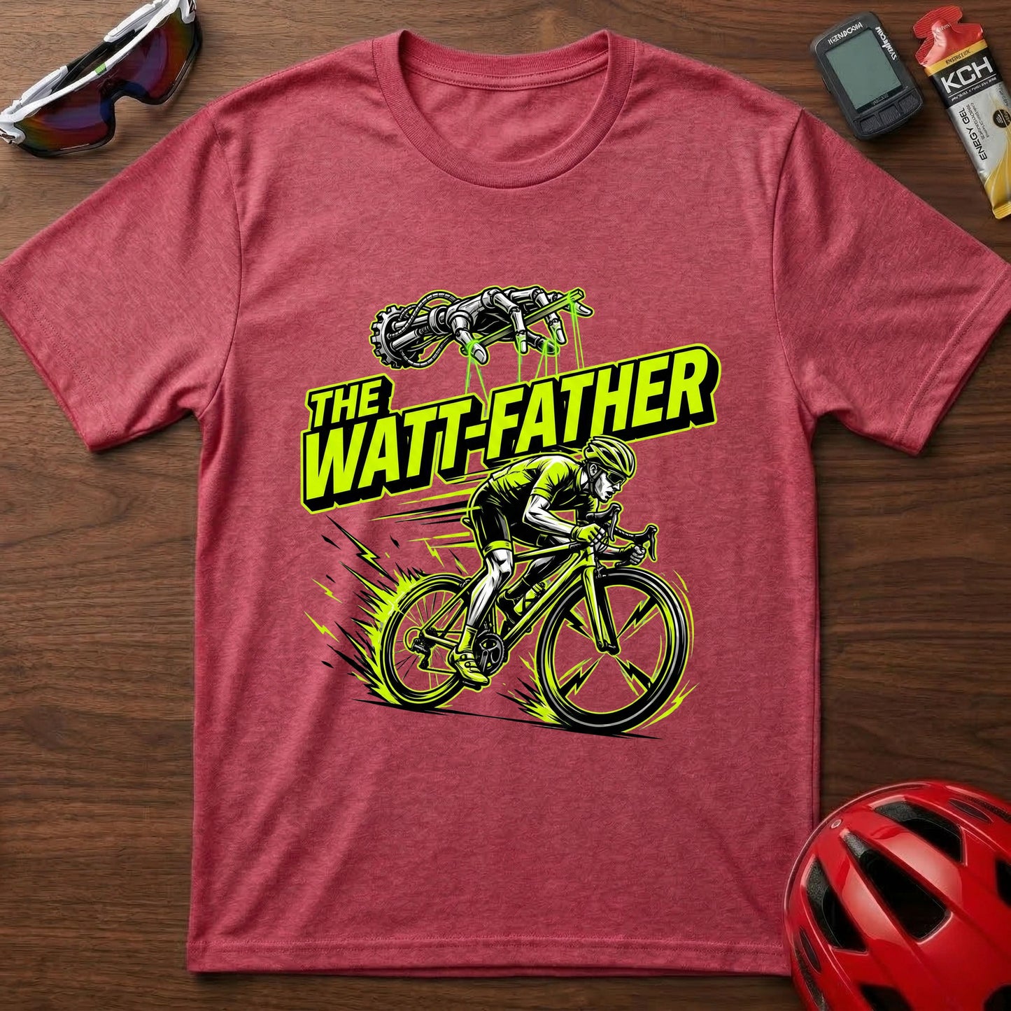 The Watt Father Cycling  T-Shirt
