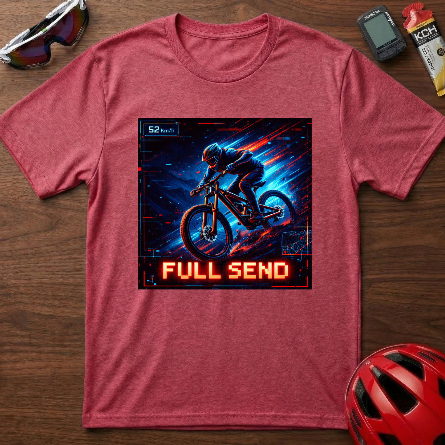 Full Send Downhill MTB Cycling  T-Shirt