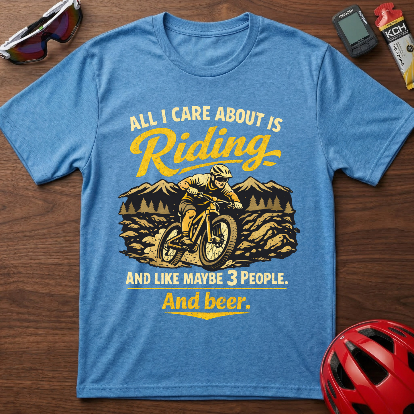 All I Care About Is Riding MTB Cycling  T-Shirt