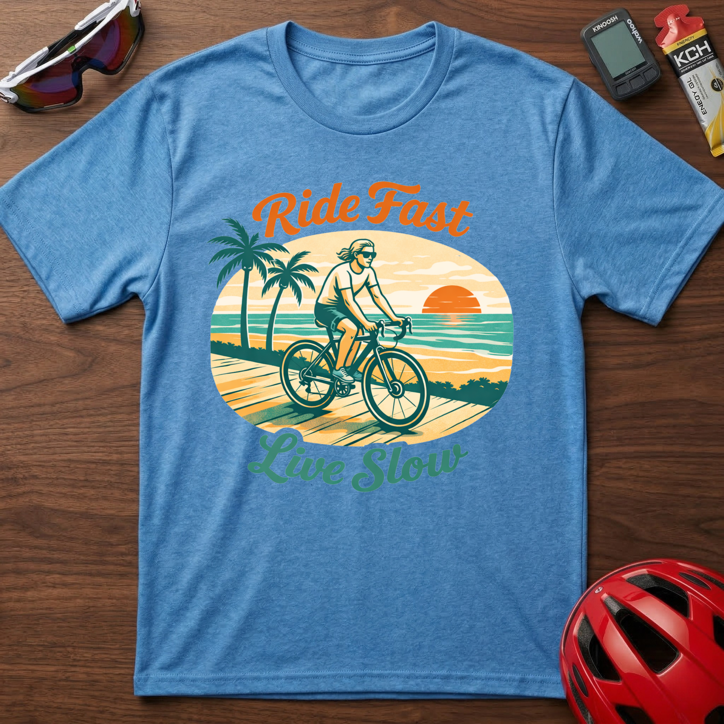 Ride Fast Live Slow Cycling T-Shirt