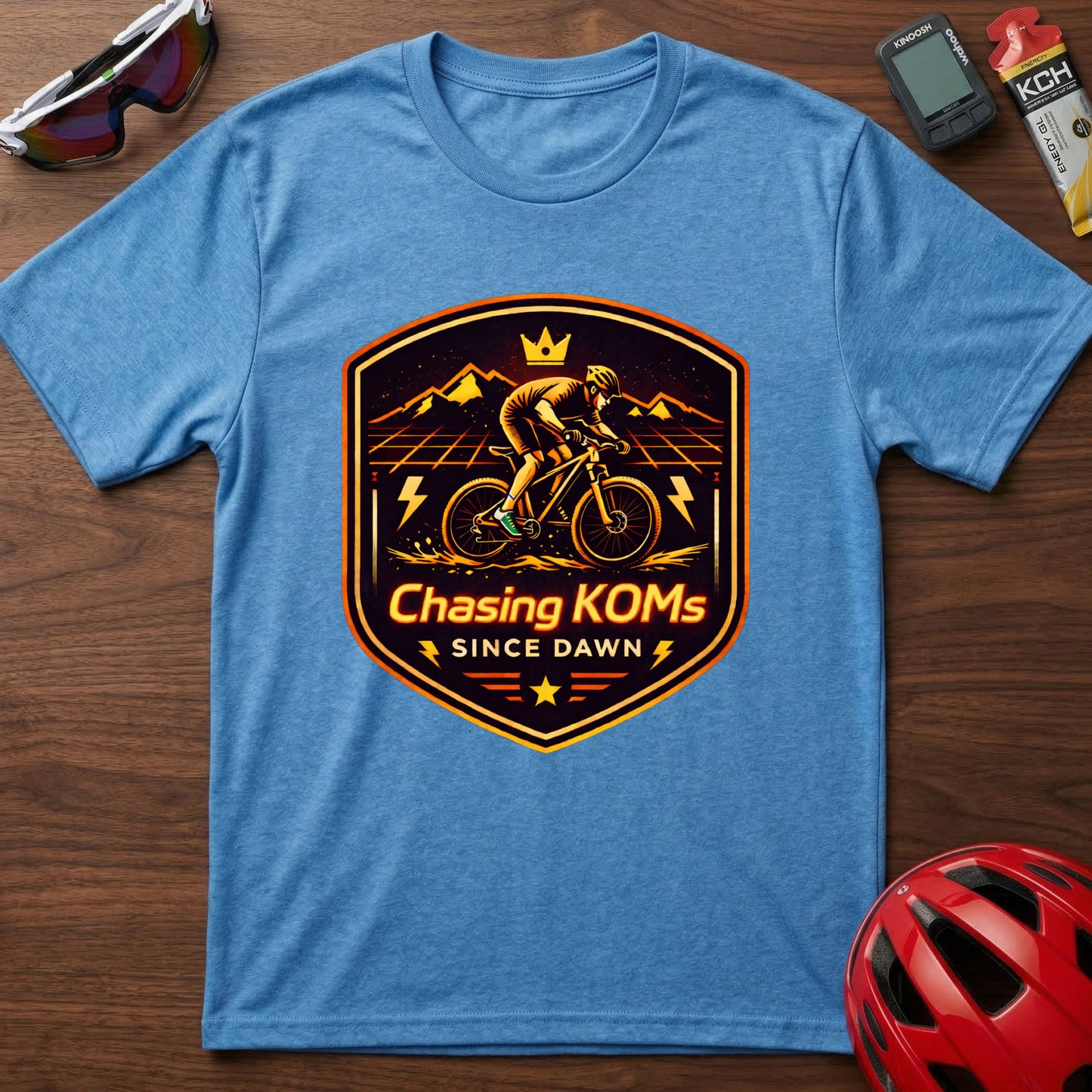 Chasing KOM's Since Dawn Cycling  T-Shirt