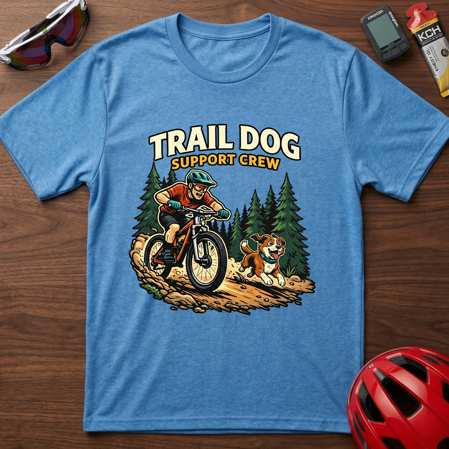 Trail Dog Support Crew Cycling  T-Shirt