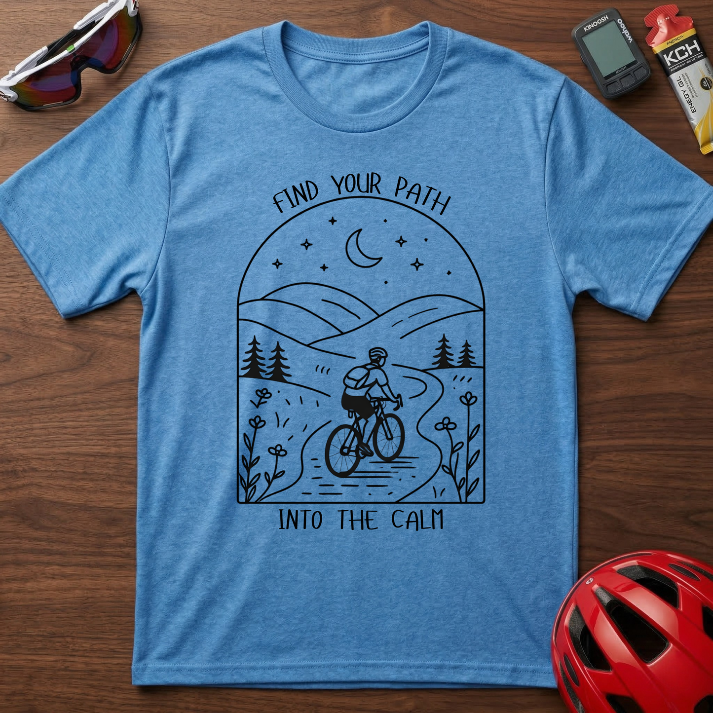Find Your Path Into The Calm Cycling  T-Shirt