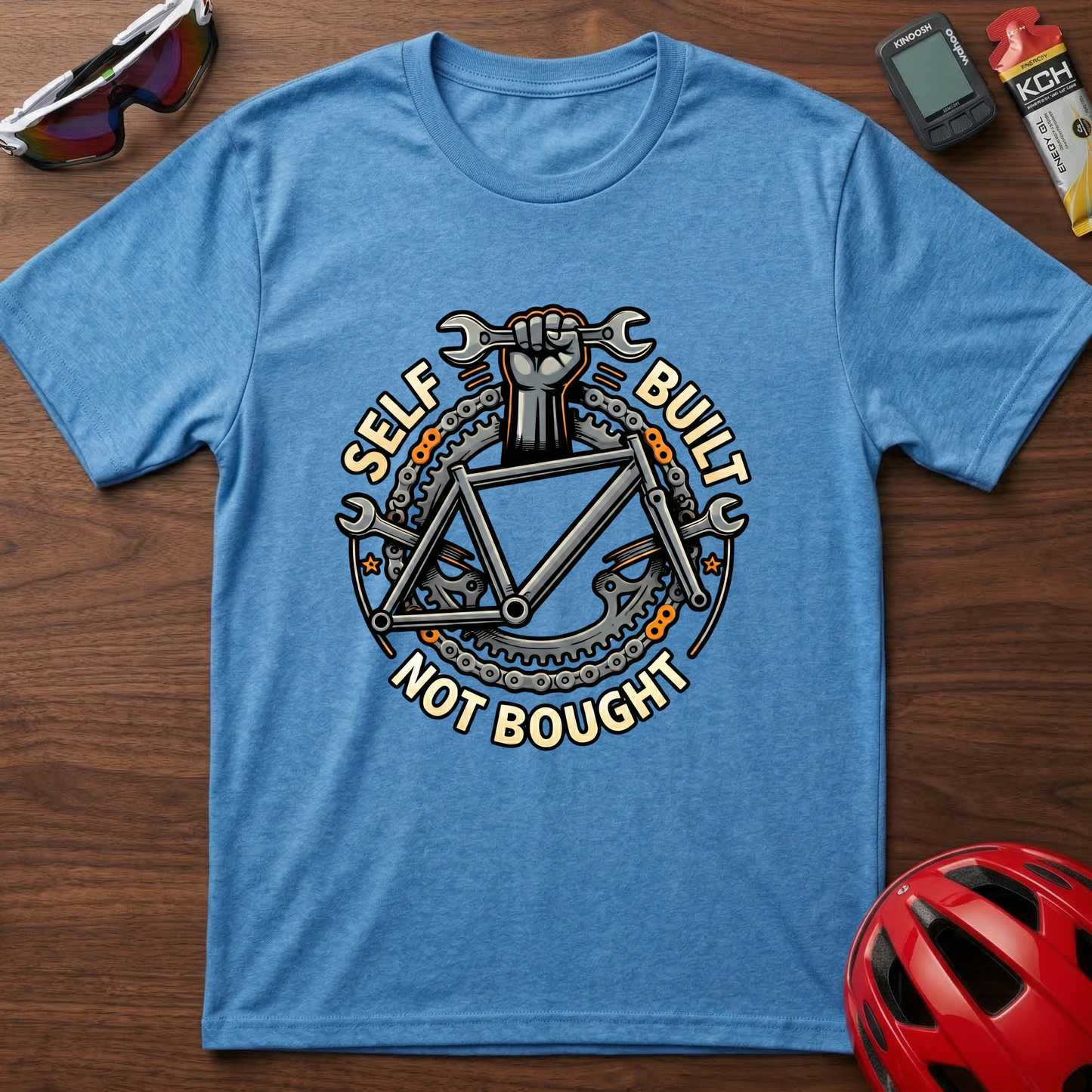 Self Built Not Bought Cycling  T-Shirt