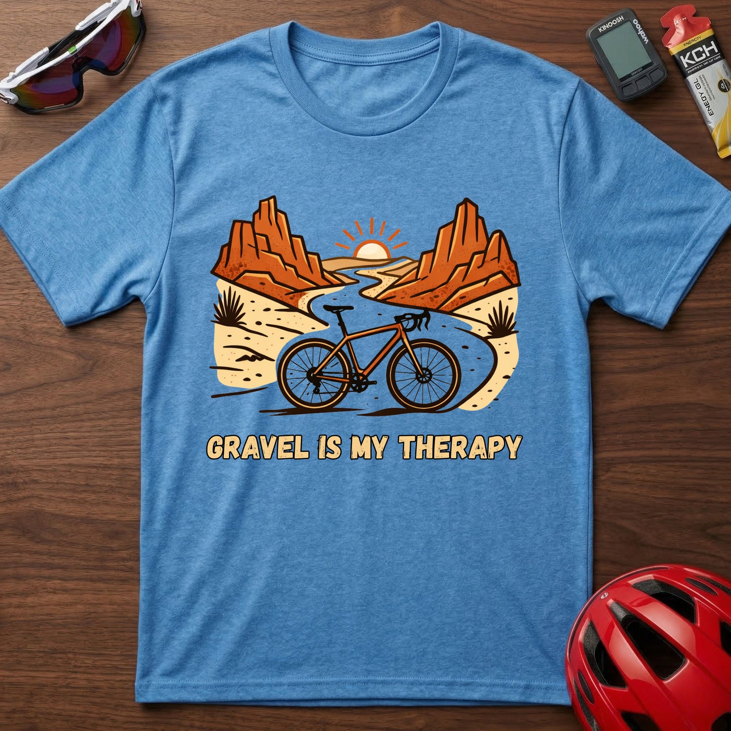 Gravel Is My Therapy Cycling T-Shirt