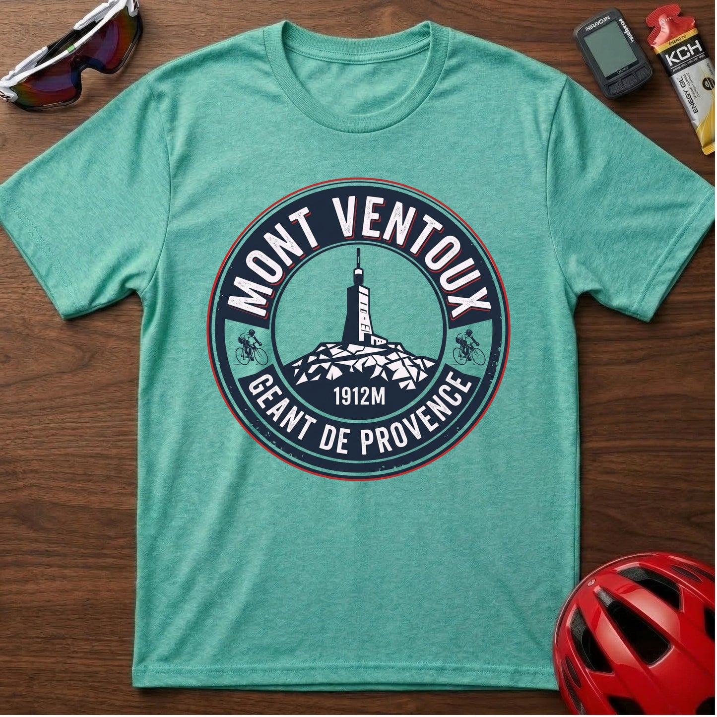 Mont Ventoux Cycling T-Shirt – Mont Ventoux 1912m Vintage Badge