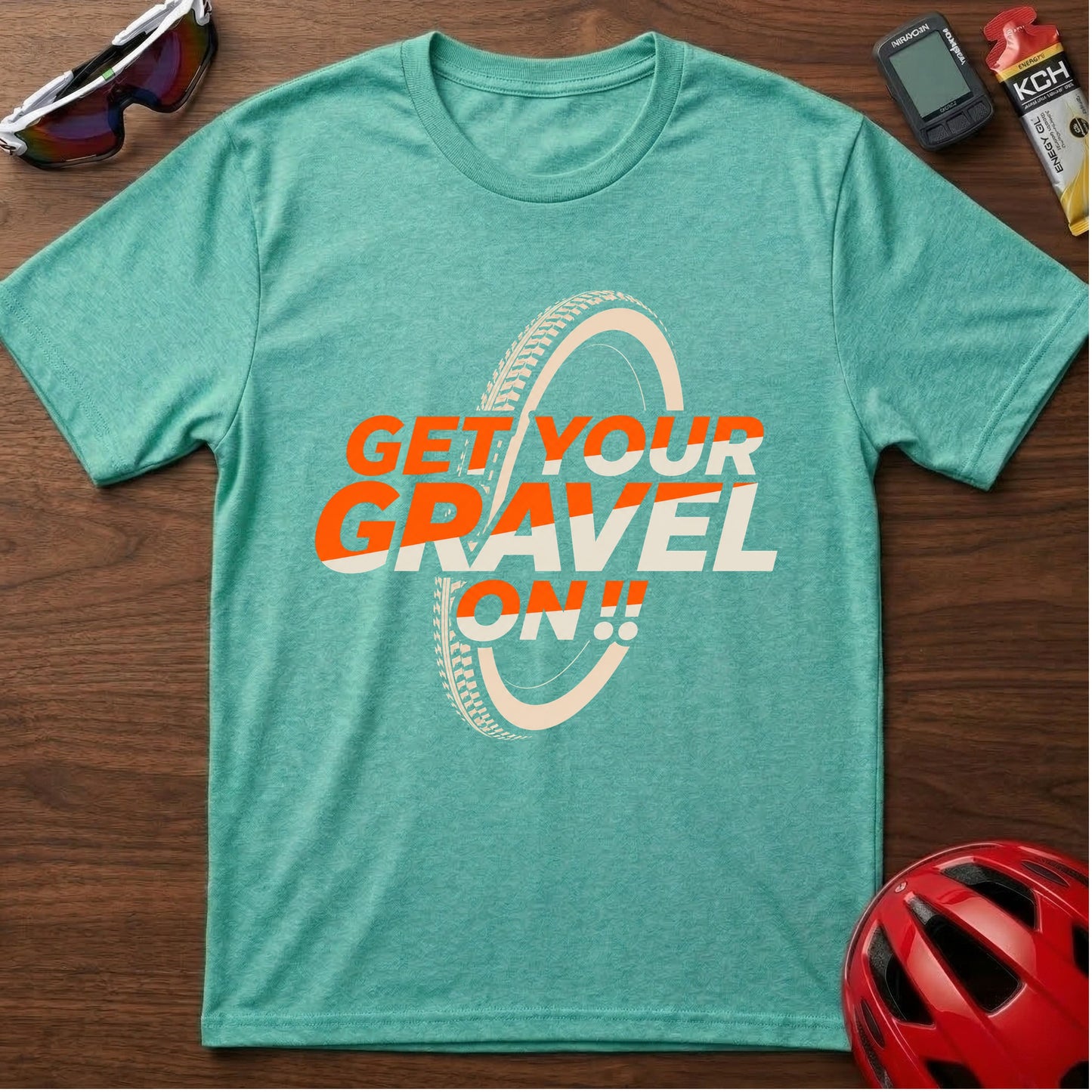 Get Your Gravel On! Gravel Bike T‑Shirt — Cycling Off‑Road Adventure Tee