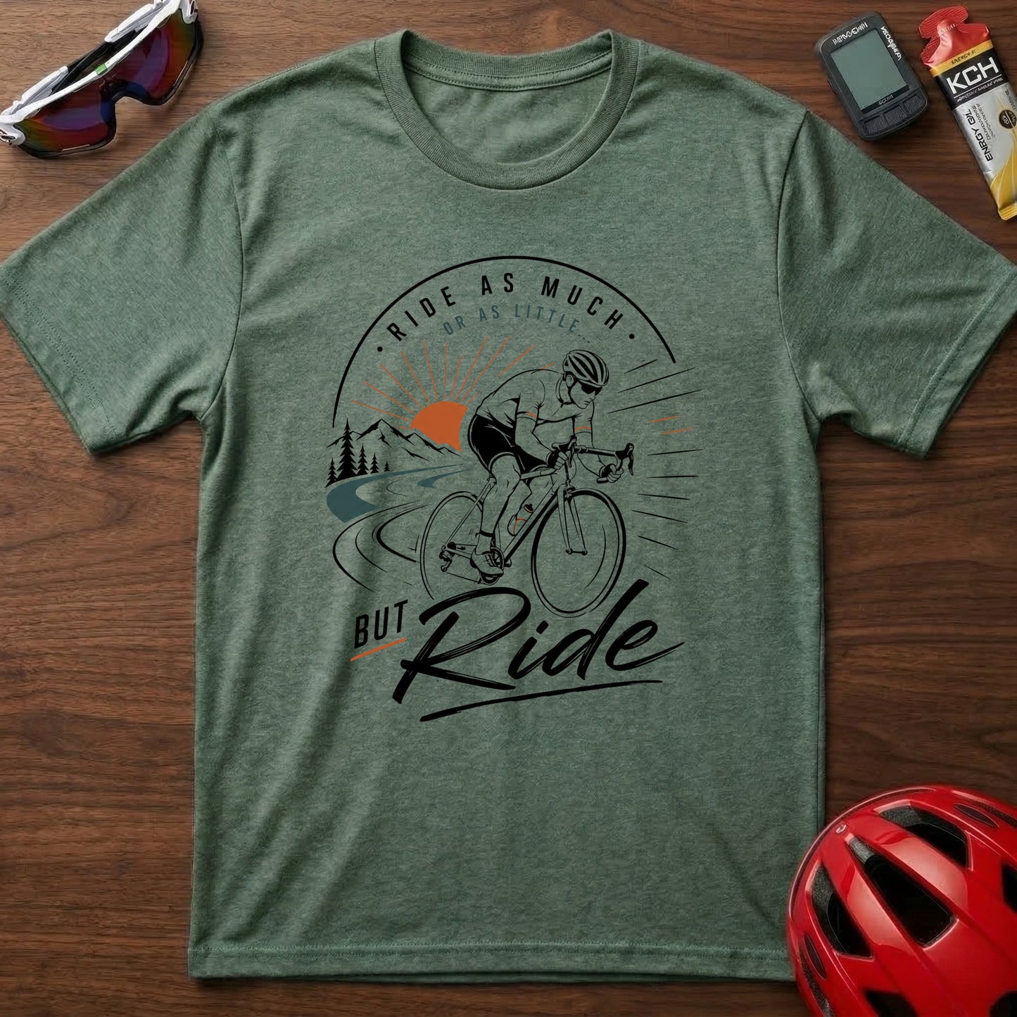 Cycling T‑Shirt — Eddie Merckx 'Ride as Much or as little' Vintage Road Bike Tee