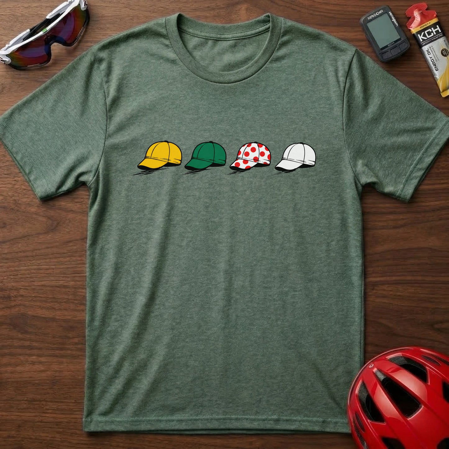 Tour de France Cycling Caps T-Shirt