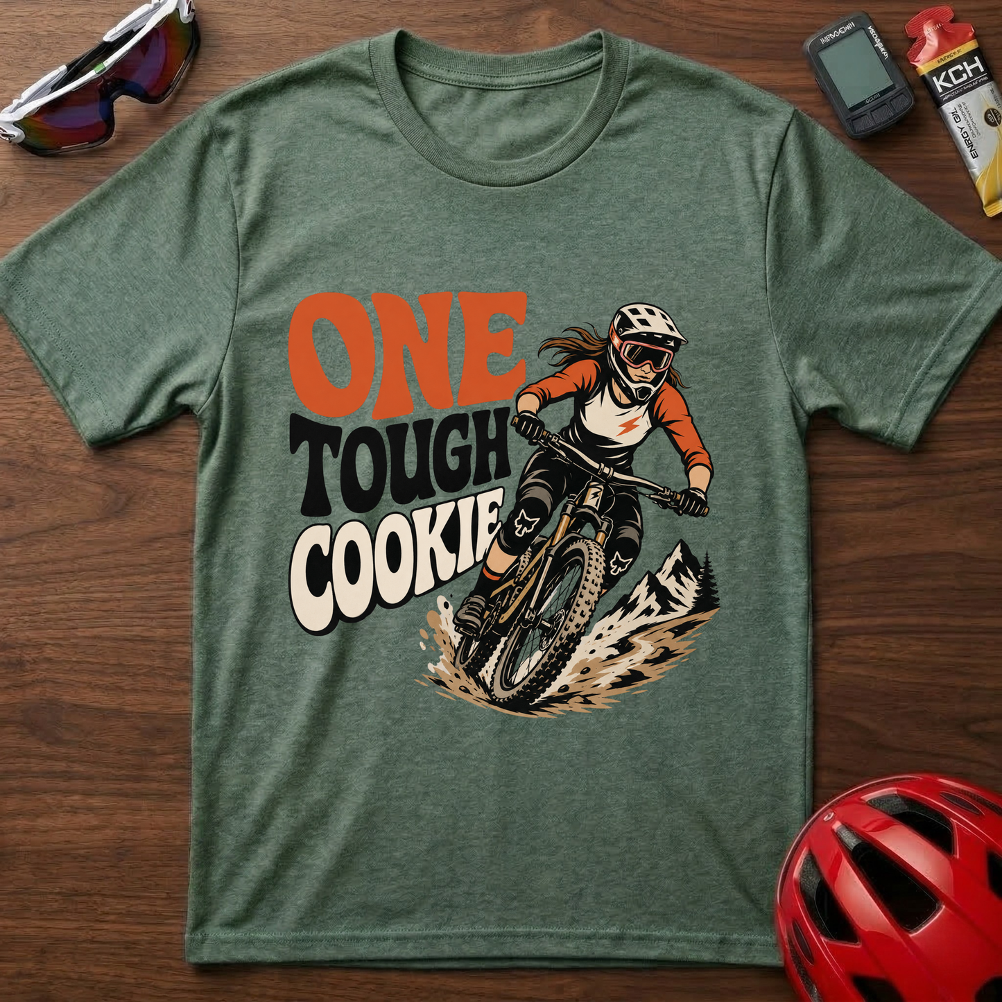 One Tough Cookie Mountain Biker T-Shirt