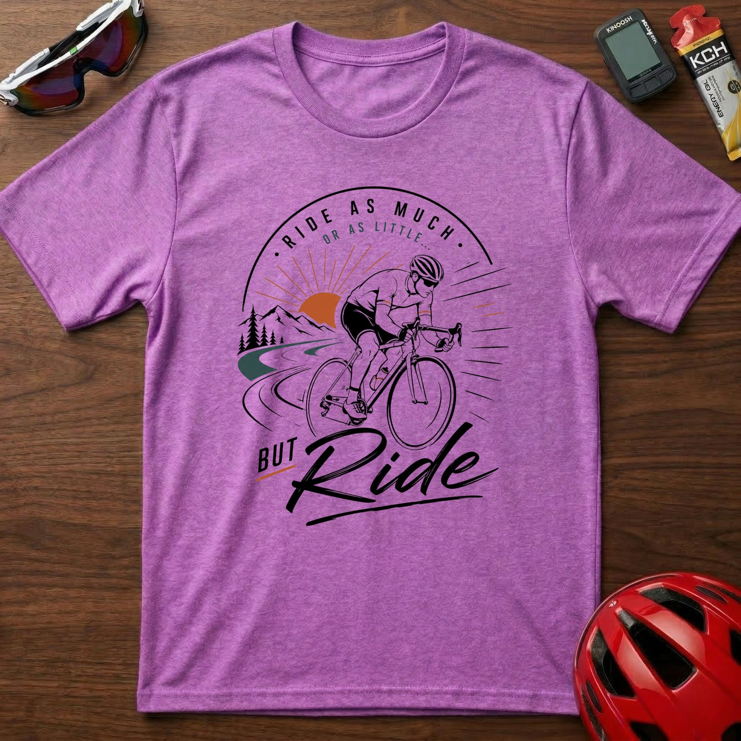 Cycling T‑Shirt — Eddie Merckx 'Ride as Much or as little' Vintage Road Bike Tee