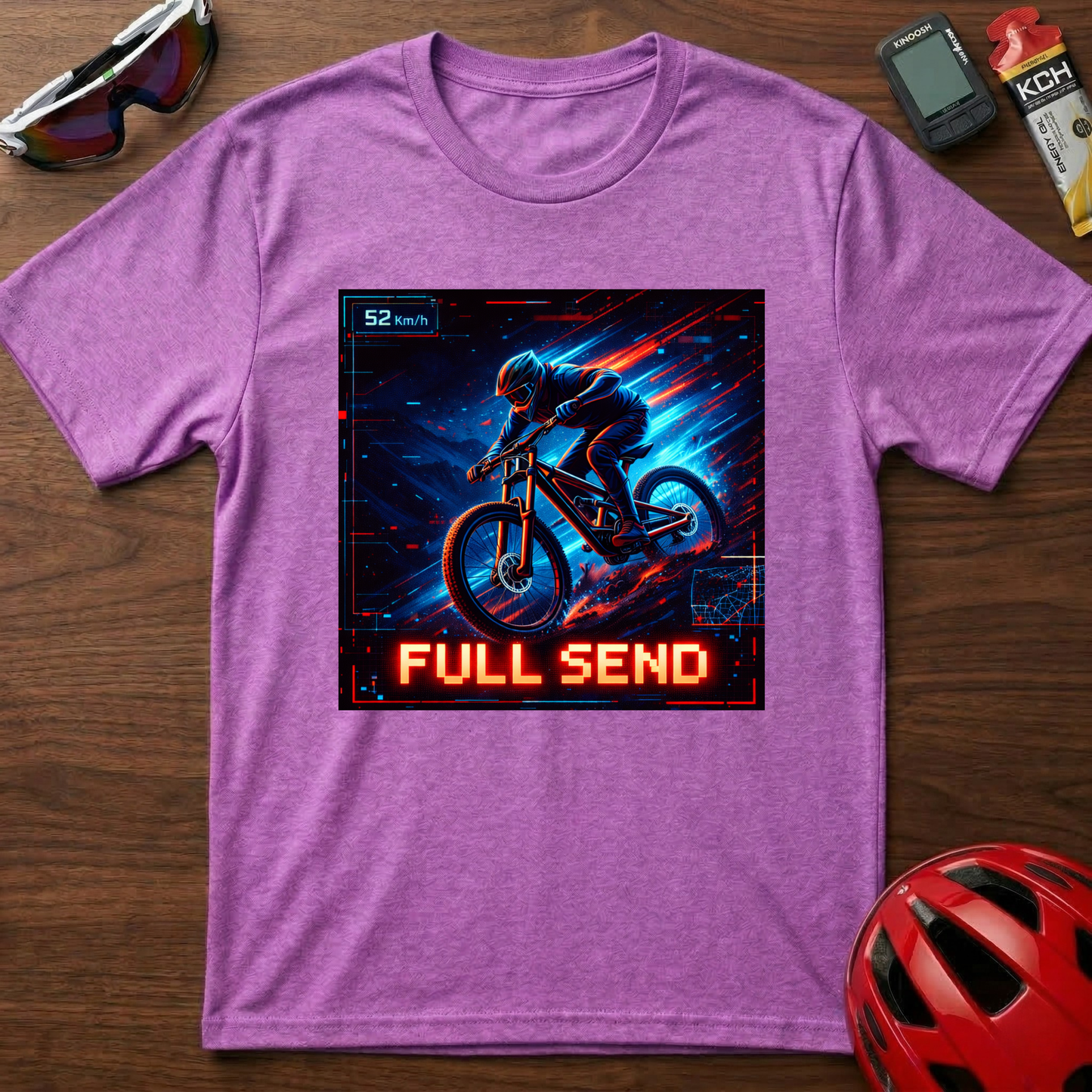 Full Send Downhill MTB Cycling  T-Shirt
