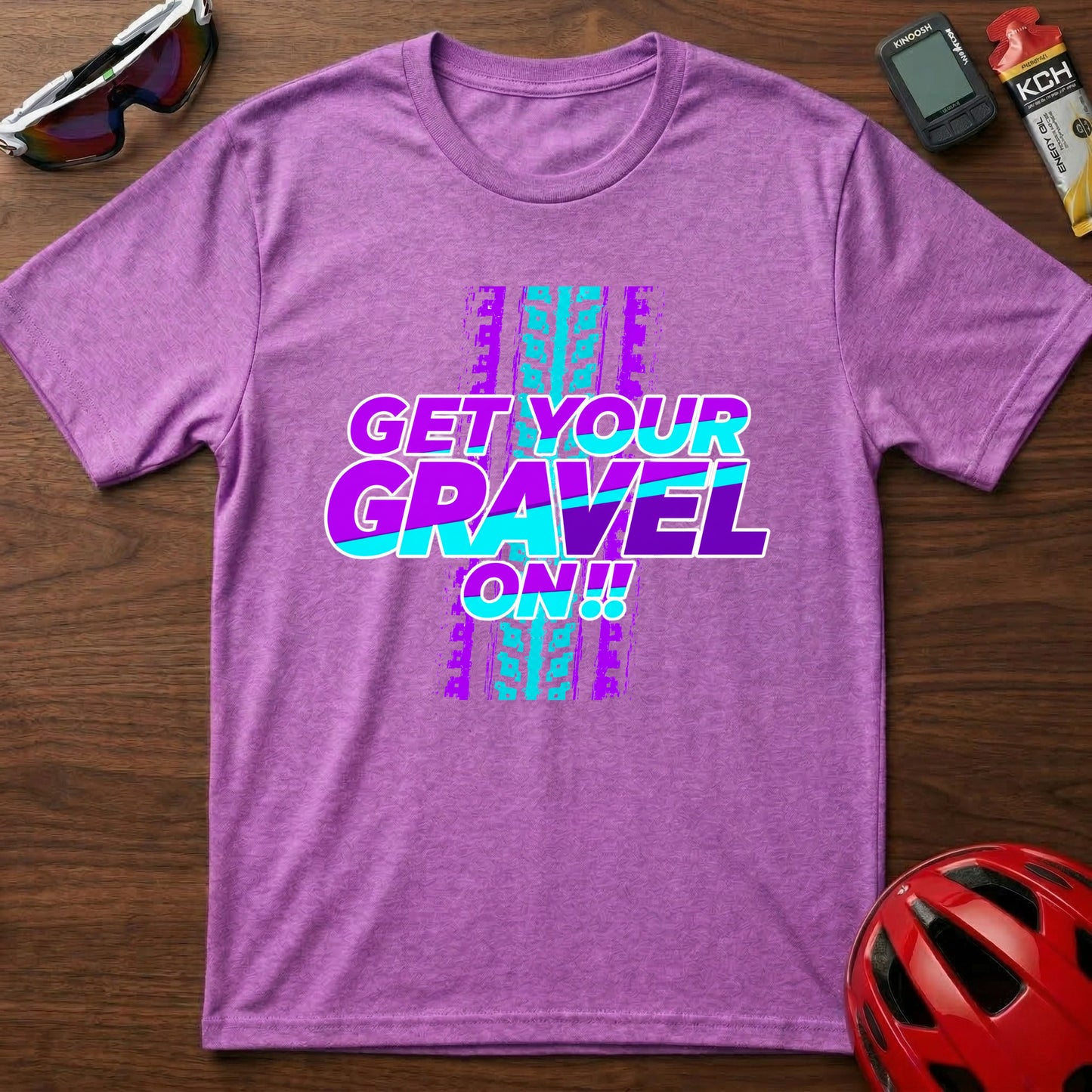 Get Your Gravel On T-Shirt — Retro Gravel Riding Cycling Tee